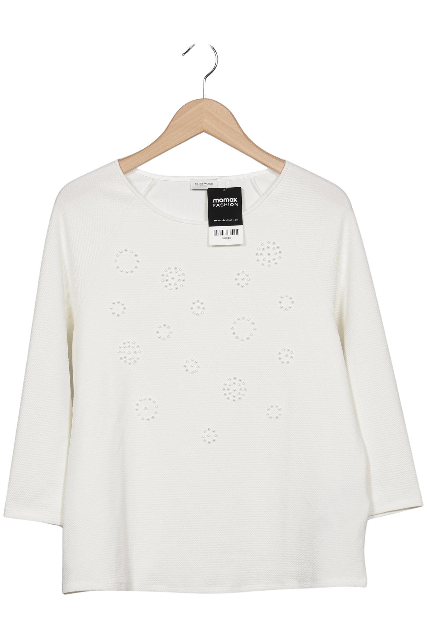 

Gerry Weber Damen Langarmshirt, weiß, Gr. 38