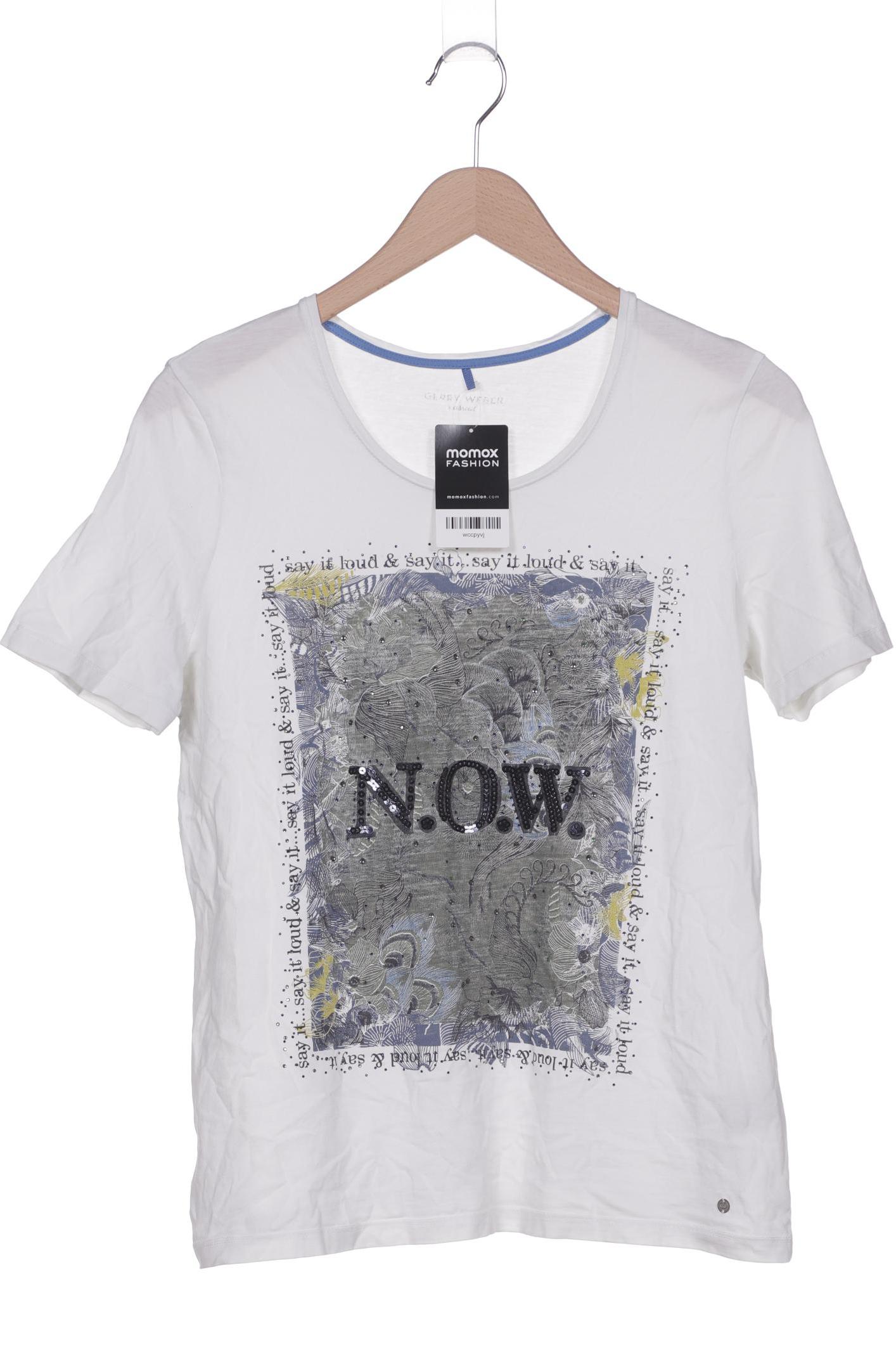 

Gerry Weber Damen T-Shirt, weiß, Gr. 42