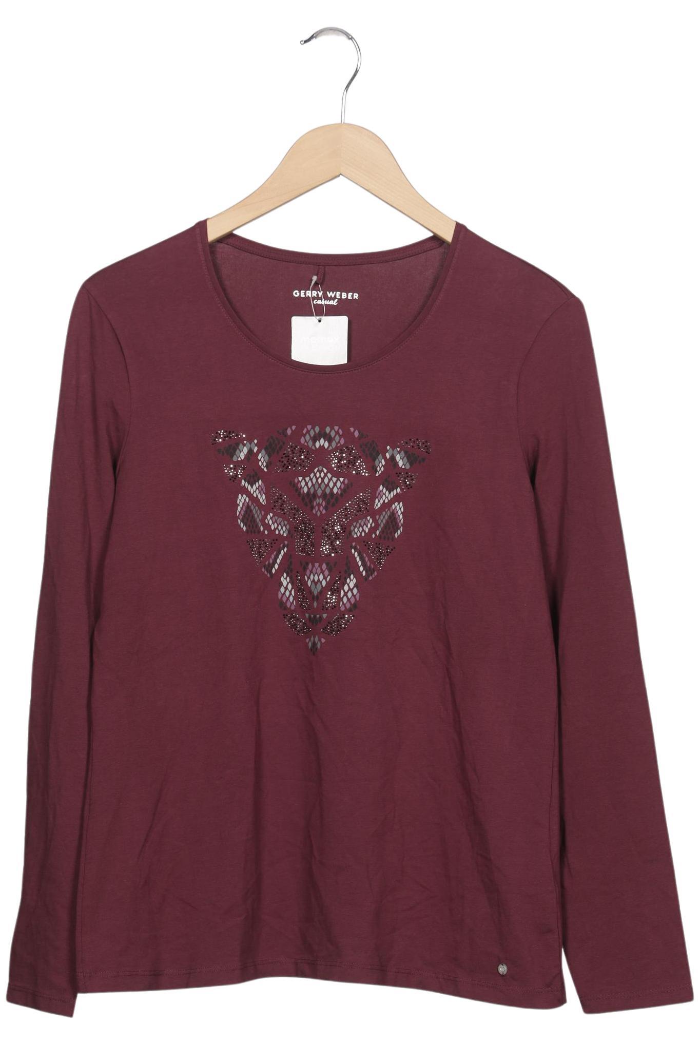 

Gerry Weber Damen Langarmshirt, bordeaux, Gr. 44