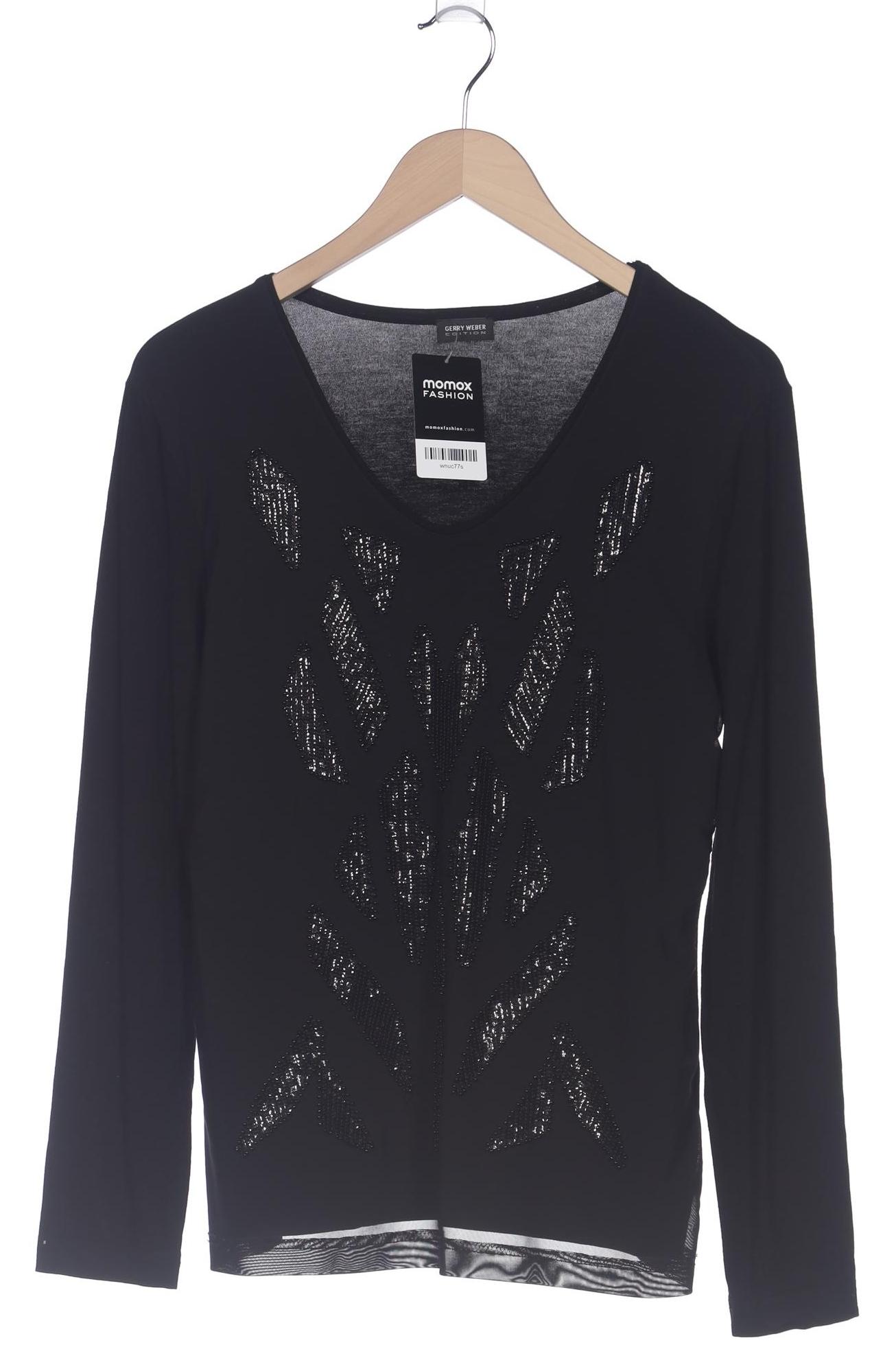 

Gerry Weber Damen Langarmshirt, schwarz, Gr. 40