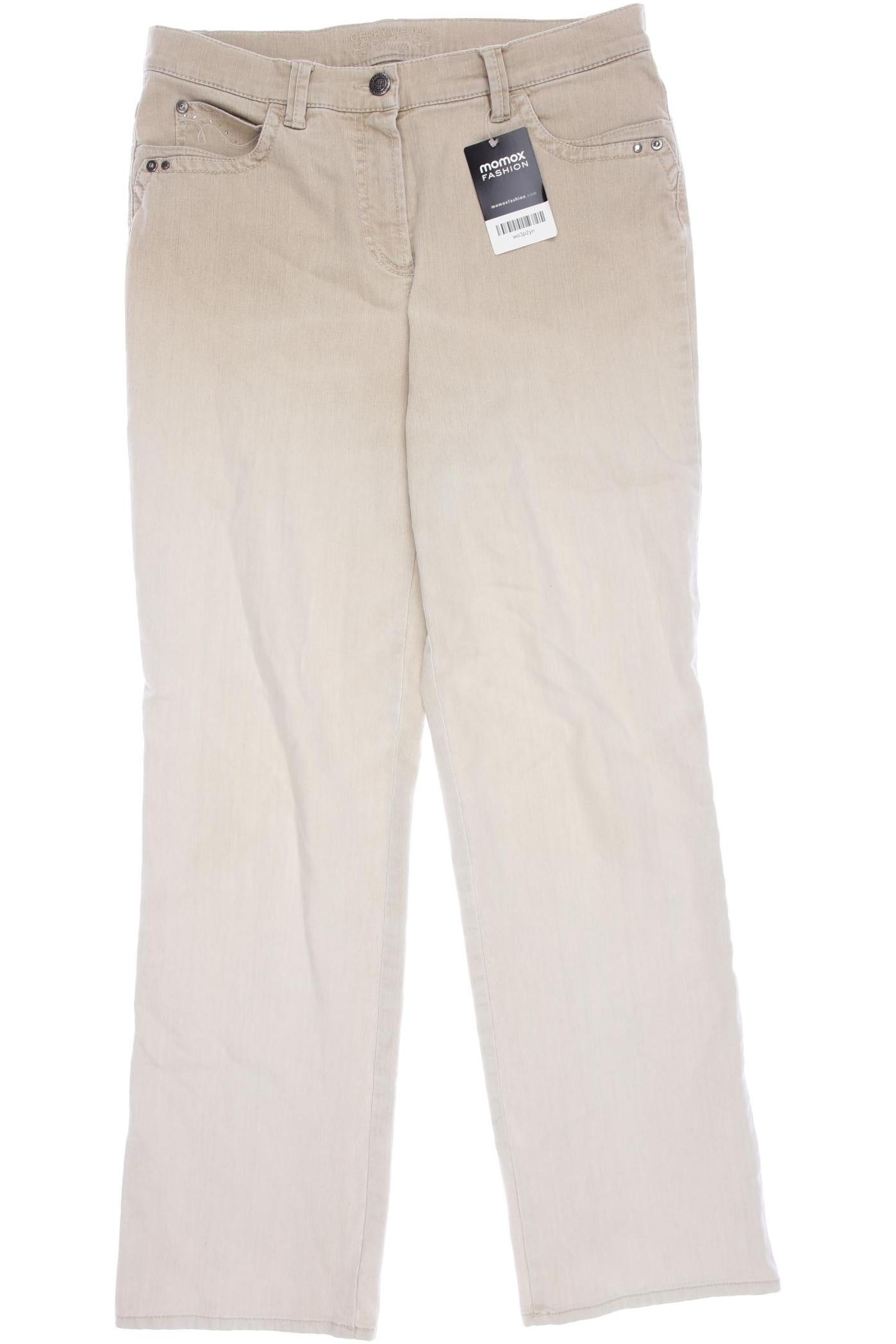 

Gerry Weber Damen Jeans, beige, Gr. 30