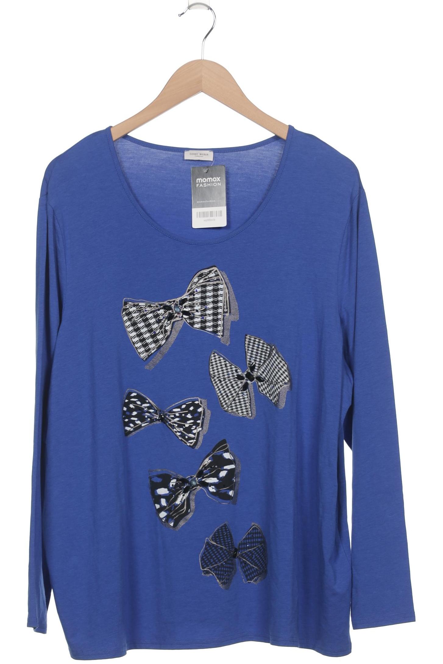 

Gerry Weber Damen Langarmshirt, blau, Gr. 48