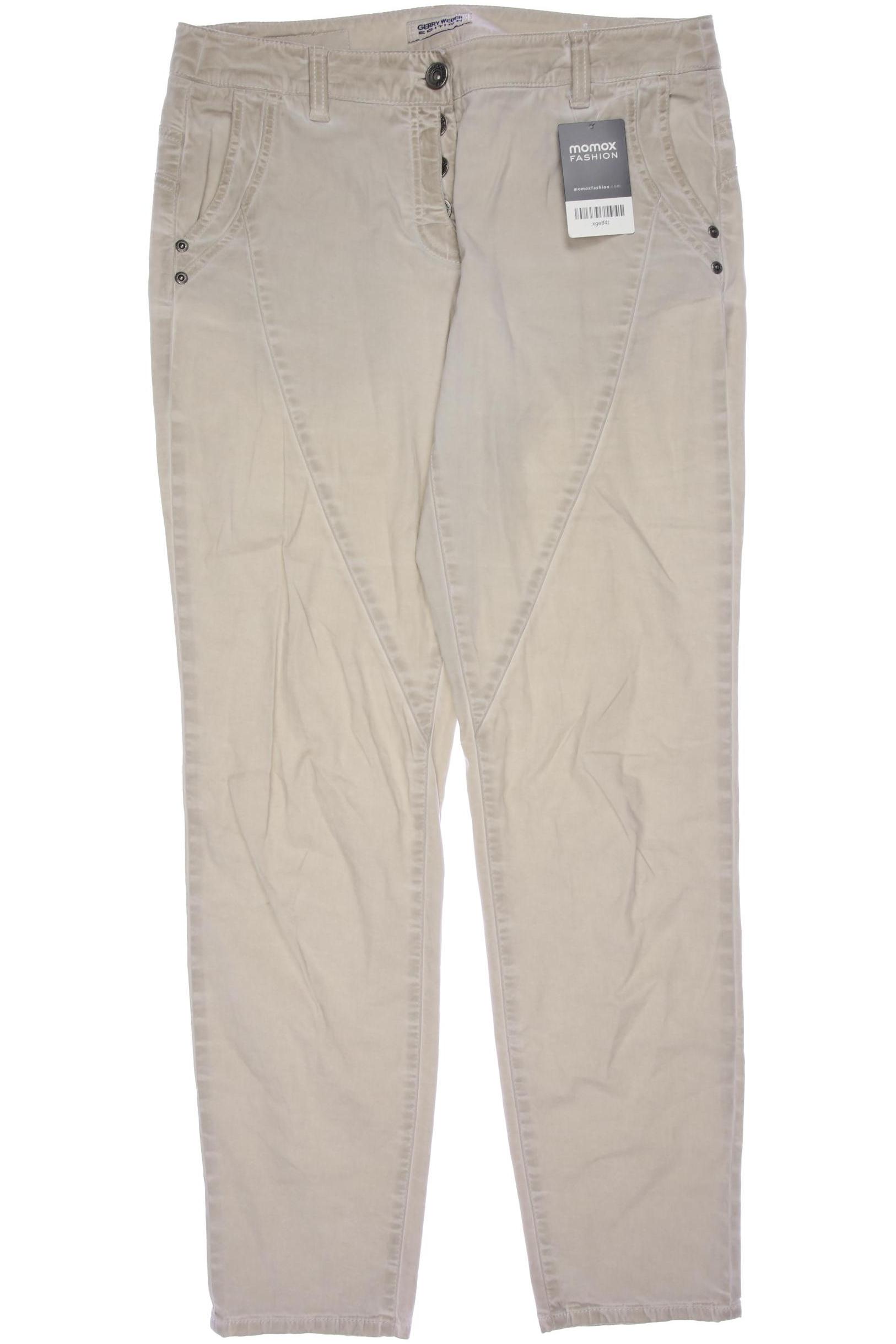 

Gerry Weber Damen Stoffhose, beige, Gr. 32