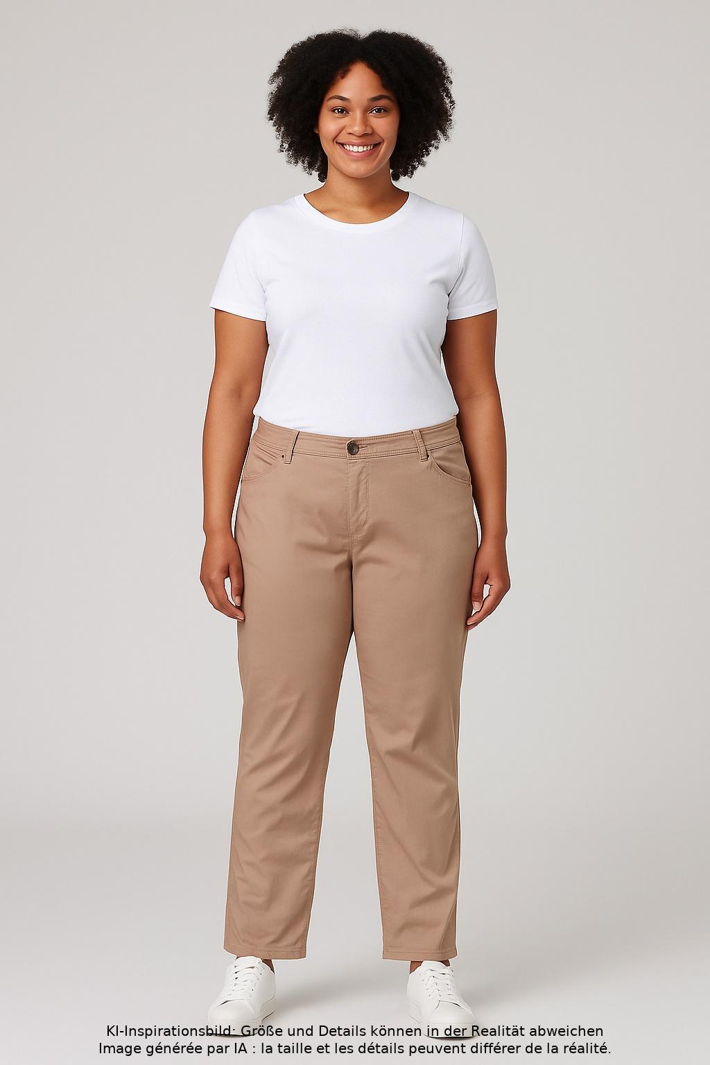 

Gerry Weber Damen Jeans, beige, Gr. 48