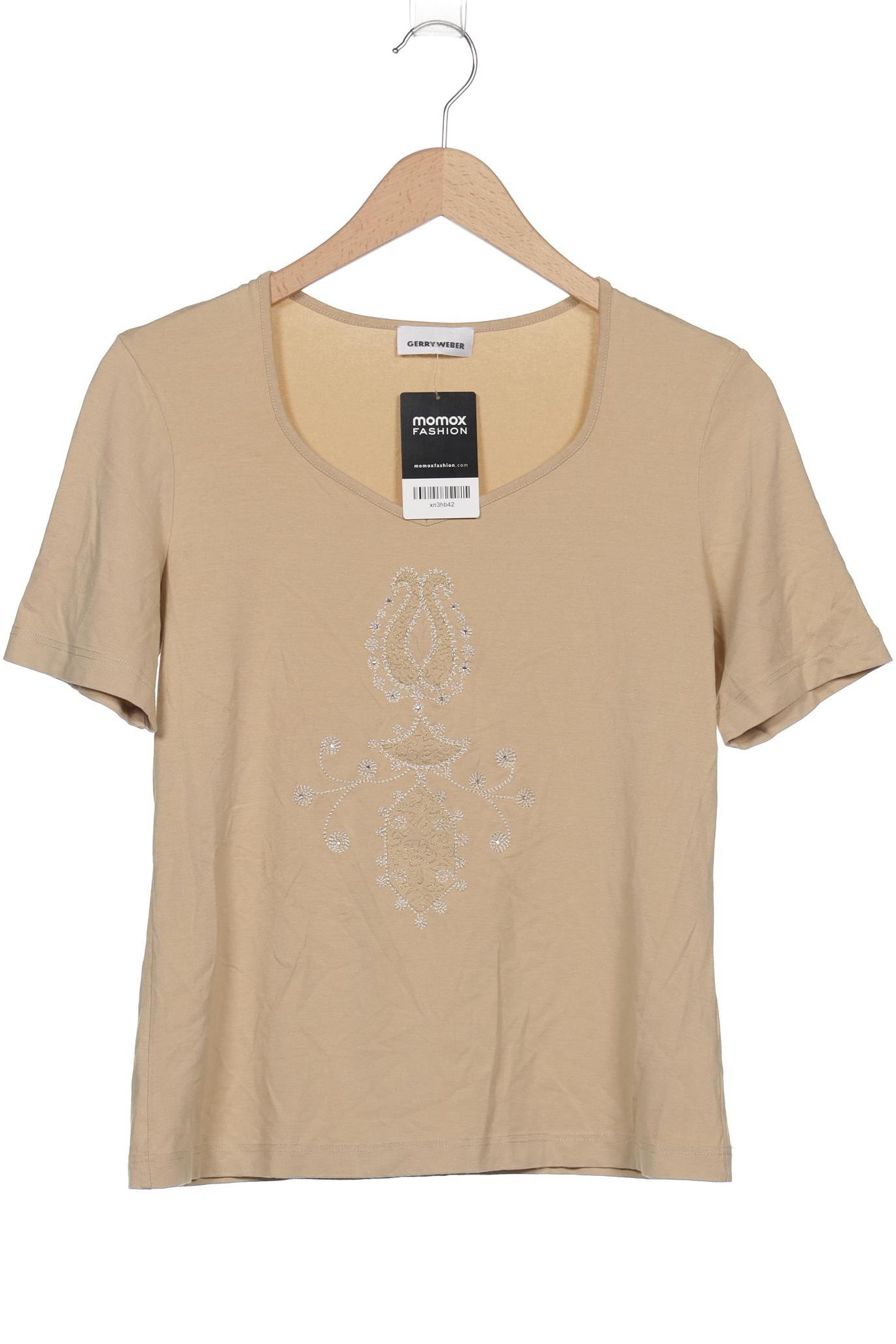 

Gerry Weber Damen T-Shirt, beige, Gr. 40