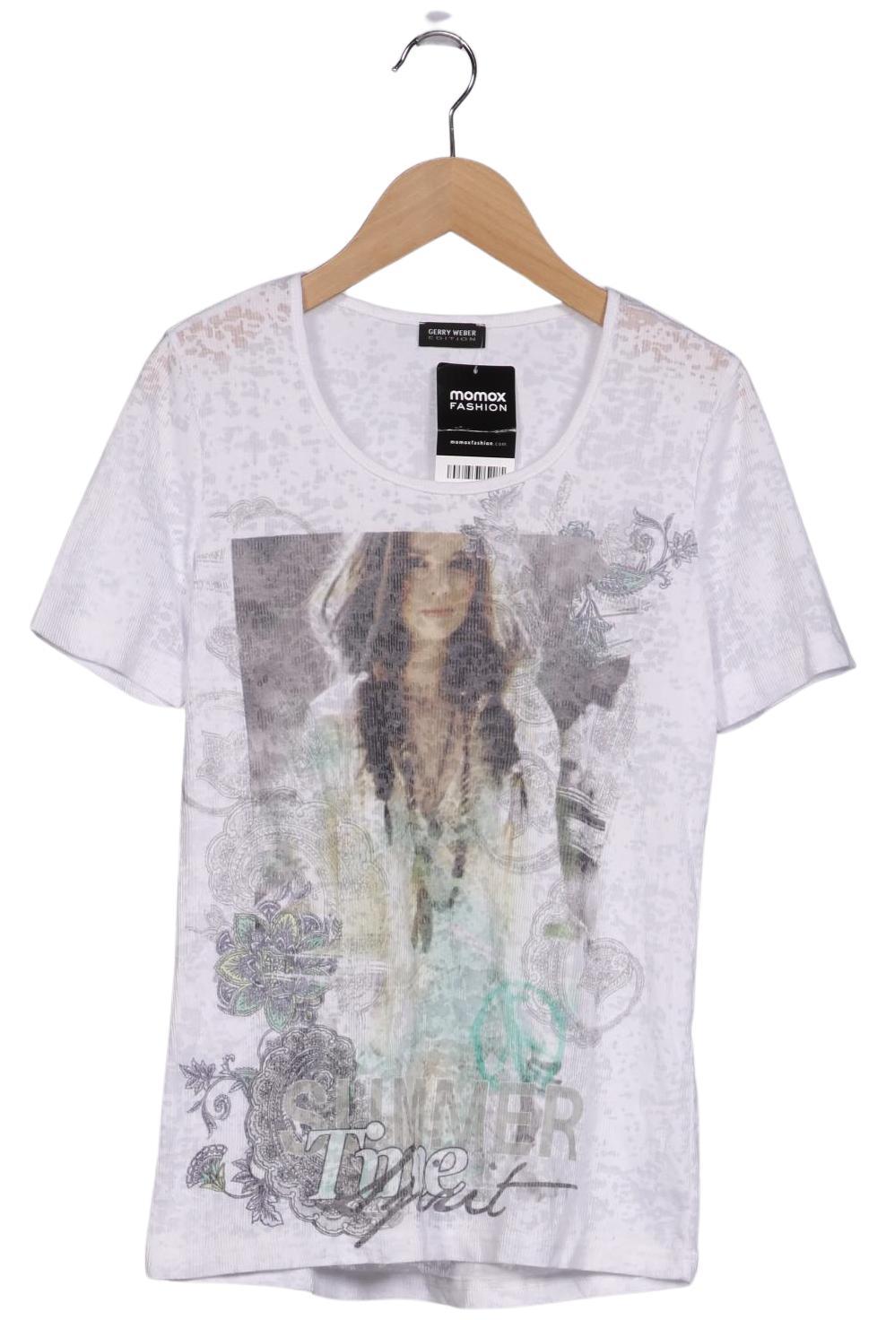 

Gerry Weber Damen T-Shirt, weiß, Gr. 34