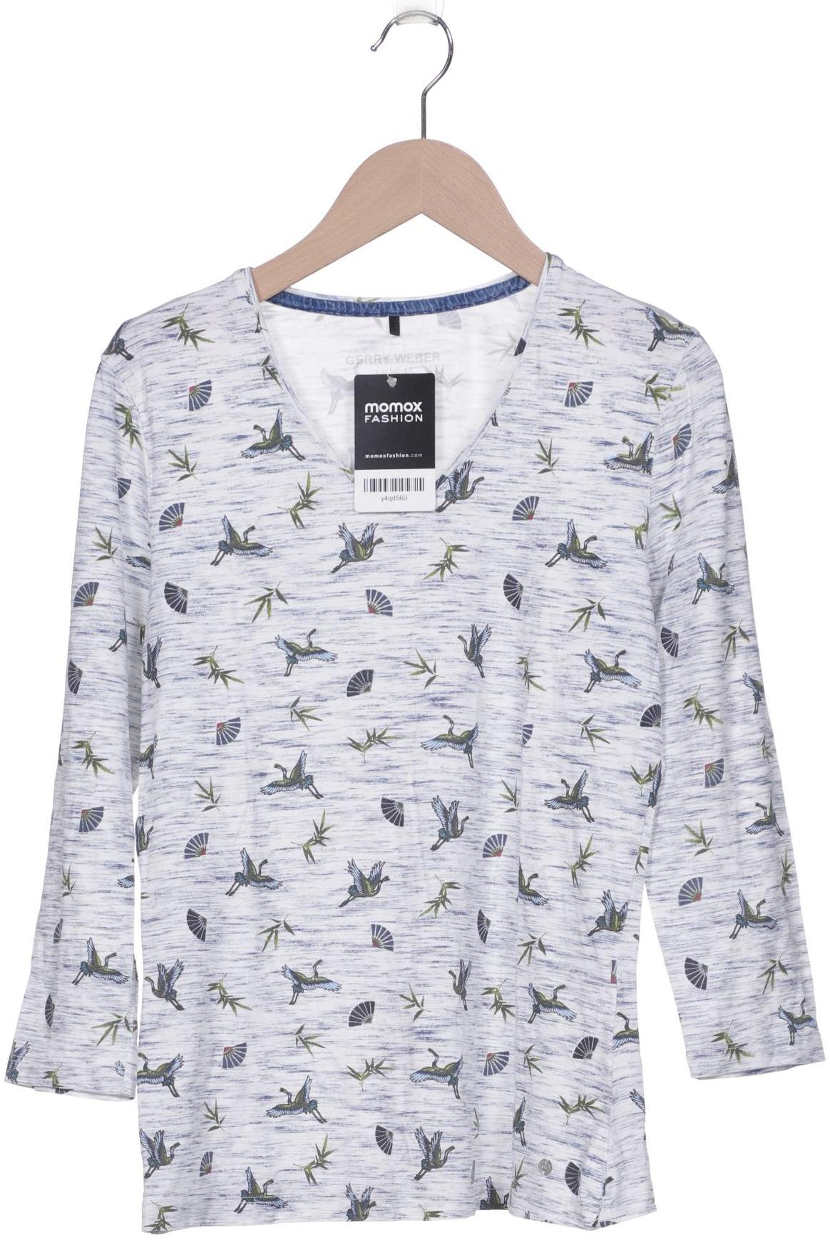 

Gerry Weber Damen Langarmshirt, weiß, Gr. 36