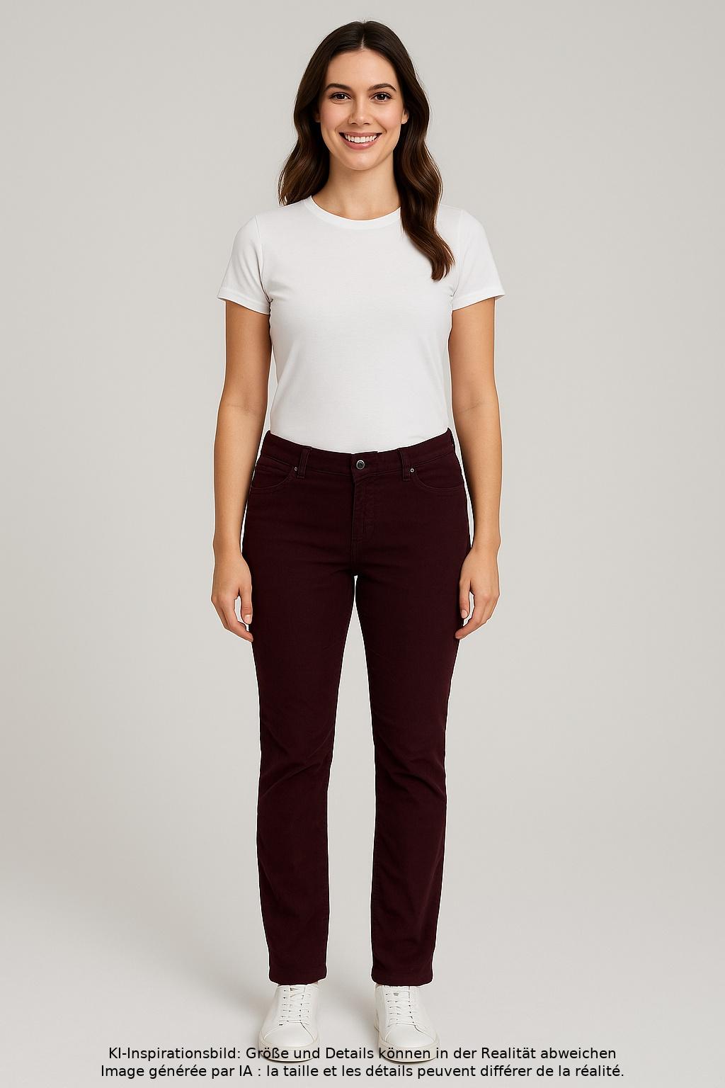 

Gerry Weber Damen Jeans, bordeaux, Gr. 44