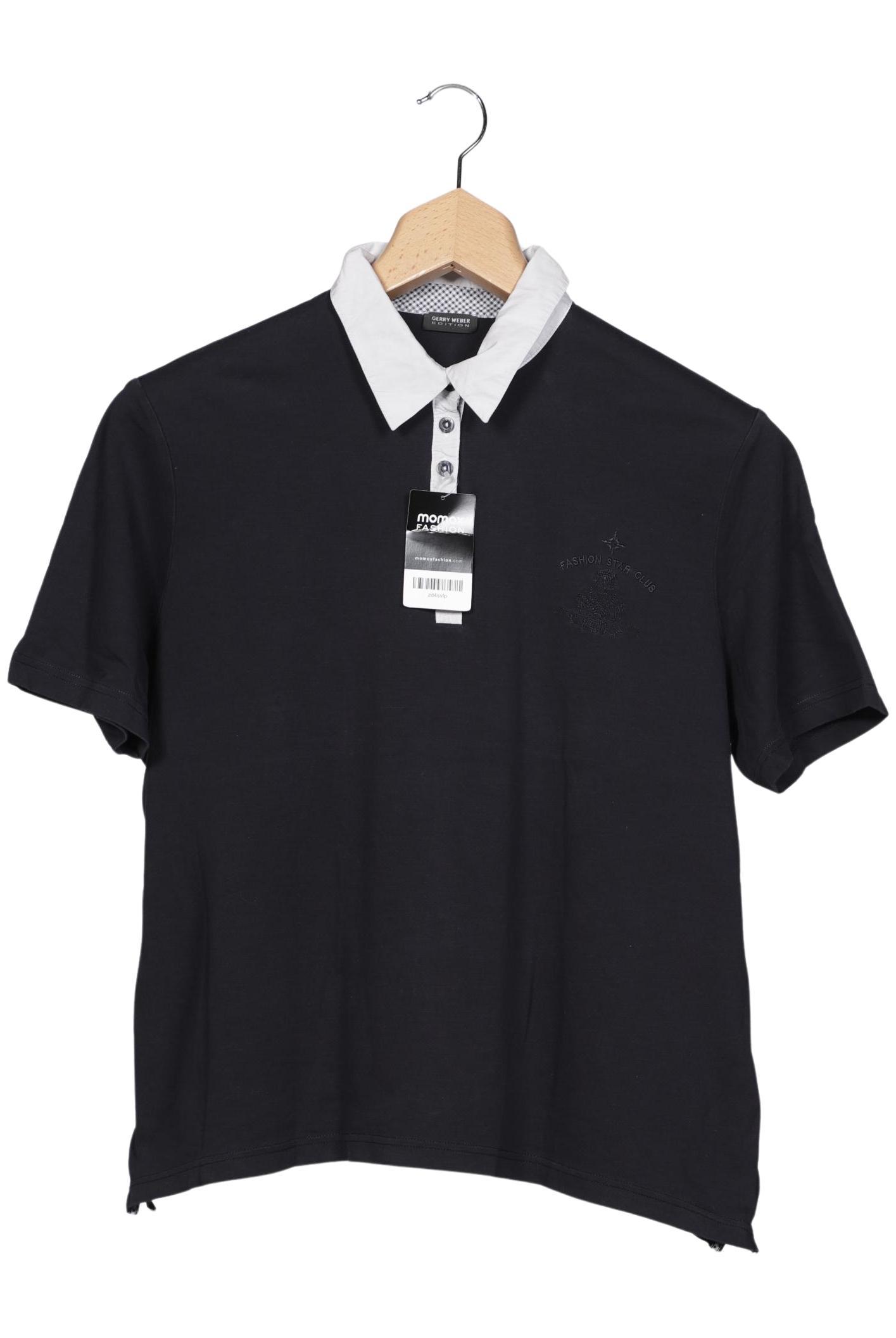 

Gerry Weber Damen Poloshirt, schwarz, Gr. 48