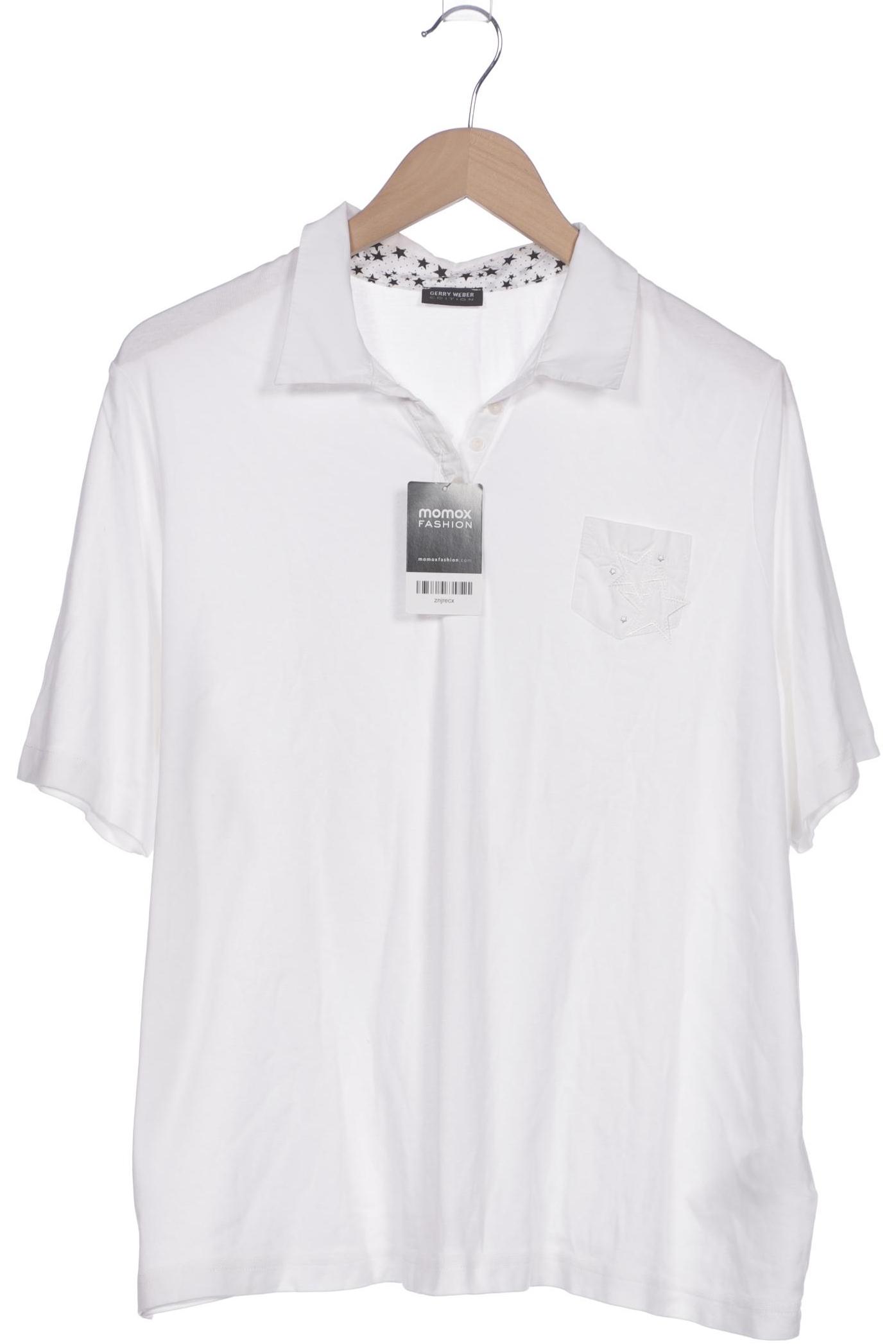 

Gerry Weber Damen Poloshirt, weiß, Gr. 48