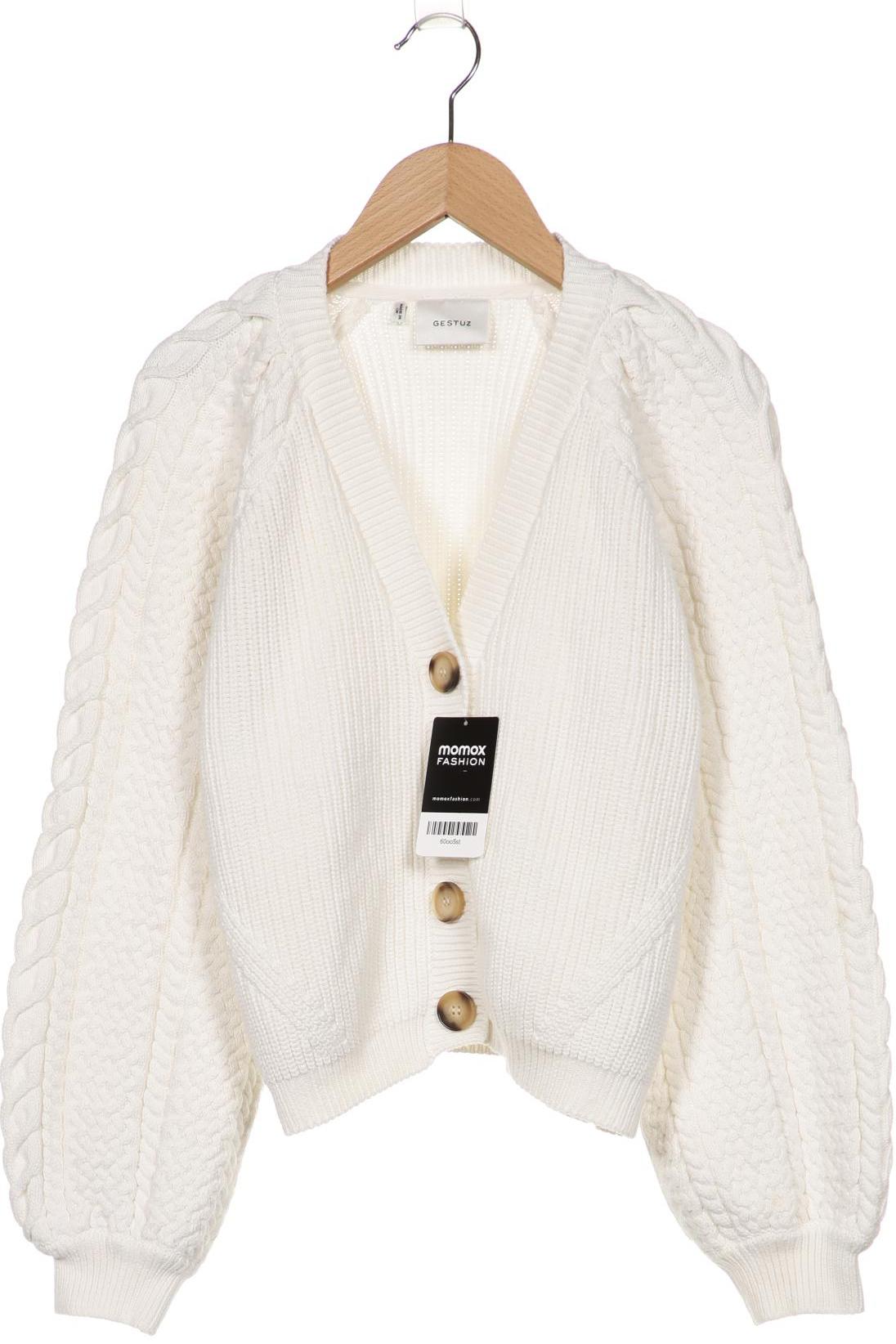 

Gestuz Damen Strickjacke, weiß, Gr. 34