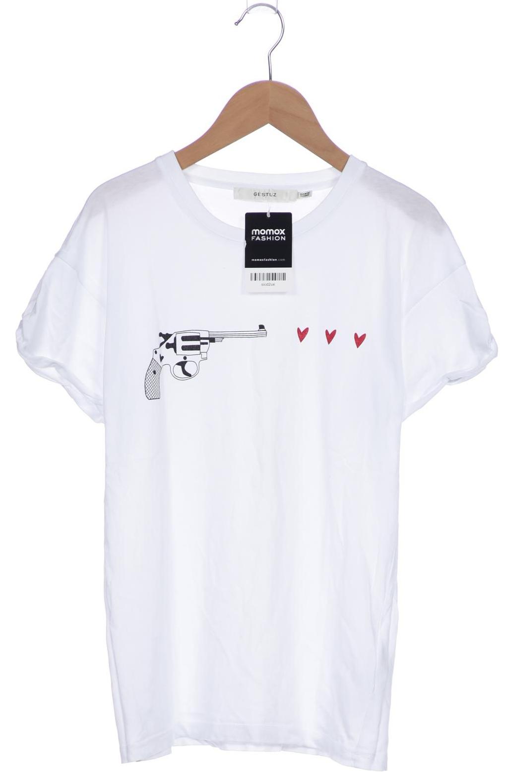 

Gestuz Damen T-Shirt, weiß, Gr. 34