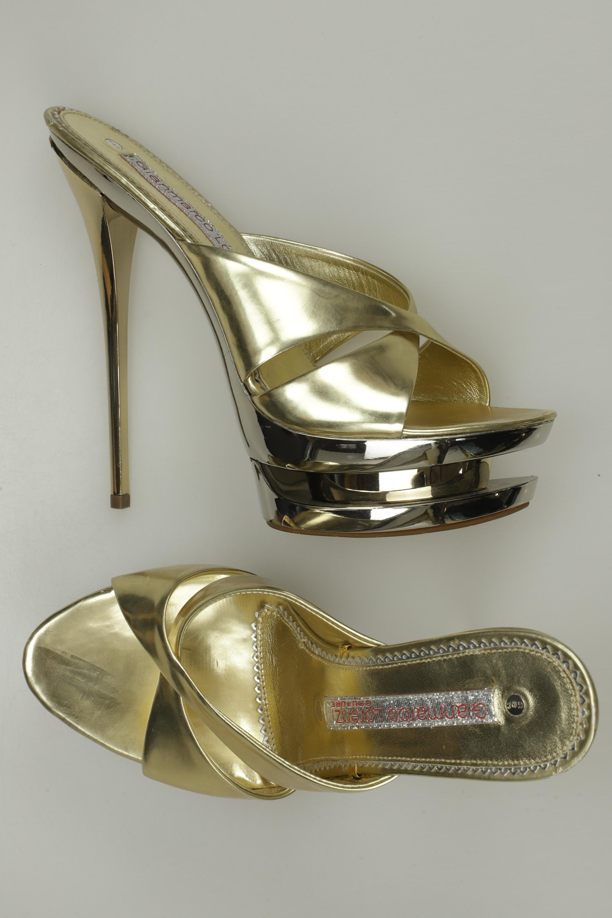 

Gianmarco Lorenzi Damen Sandale, gold, Gr. 37