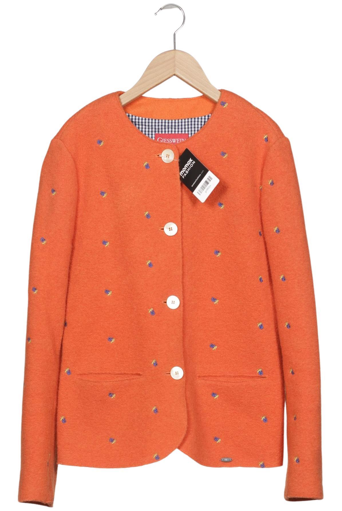 

Giesswein Damen Jacke, orange, Gr. 40