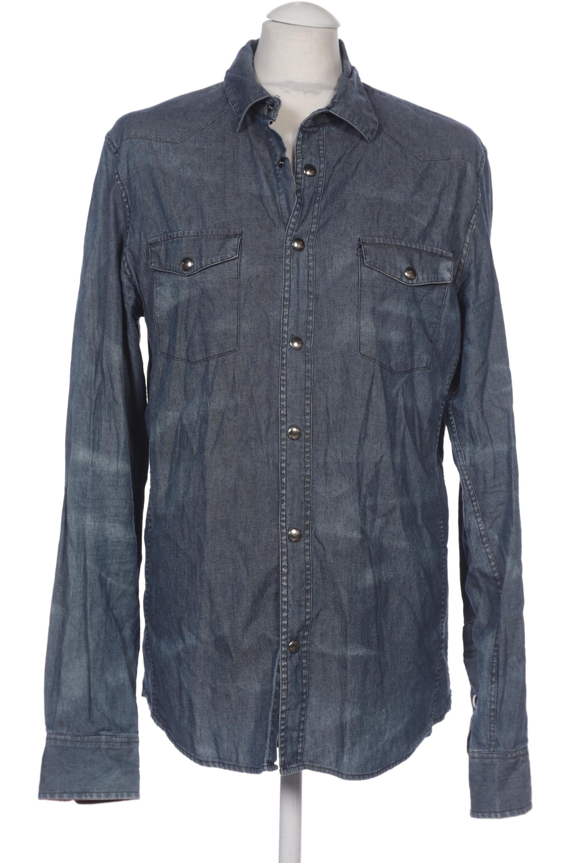

Gilded Age Herren Hemd, blau