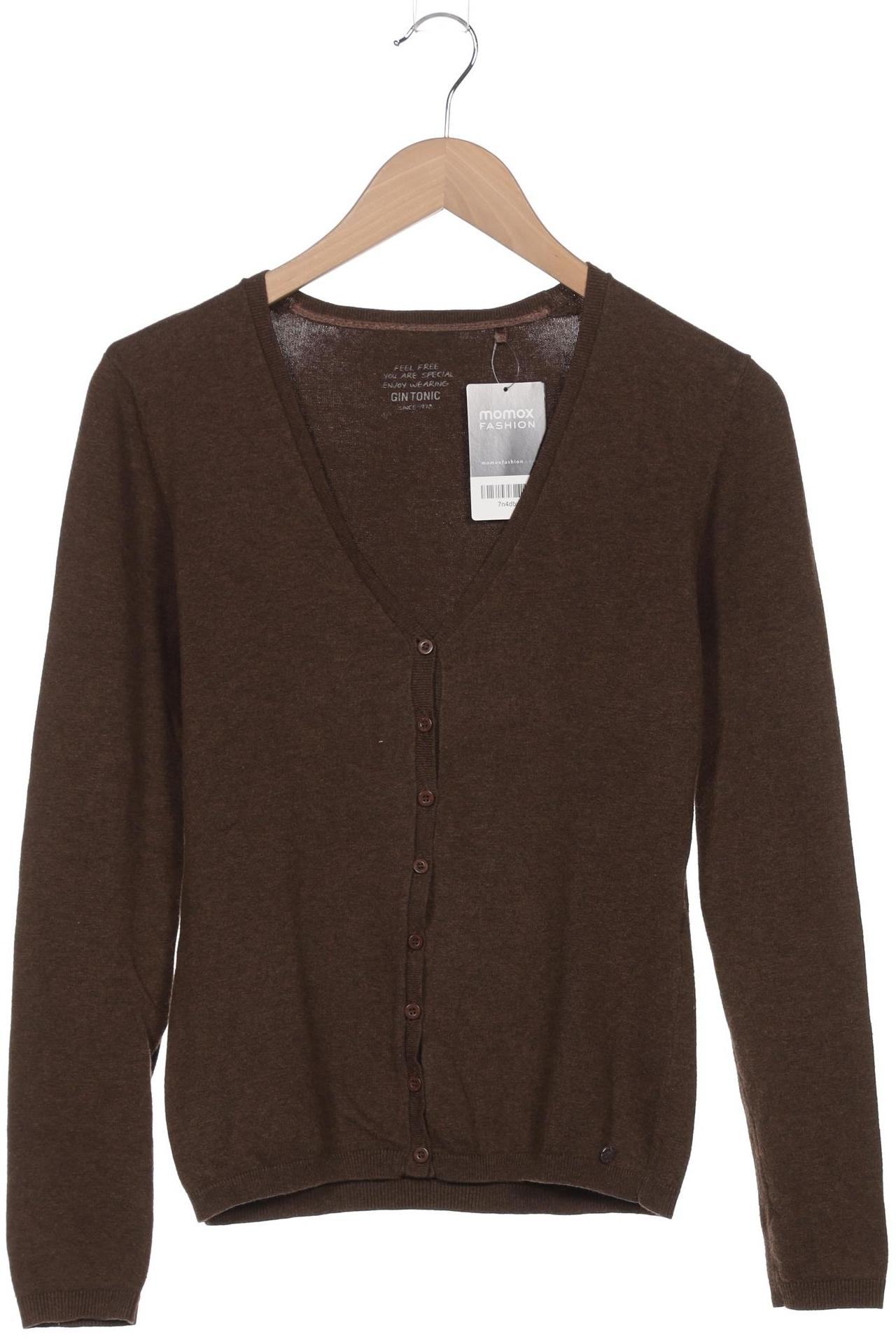 

GIN Tonic Damen Strickjacke, braun, Gr. 36
