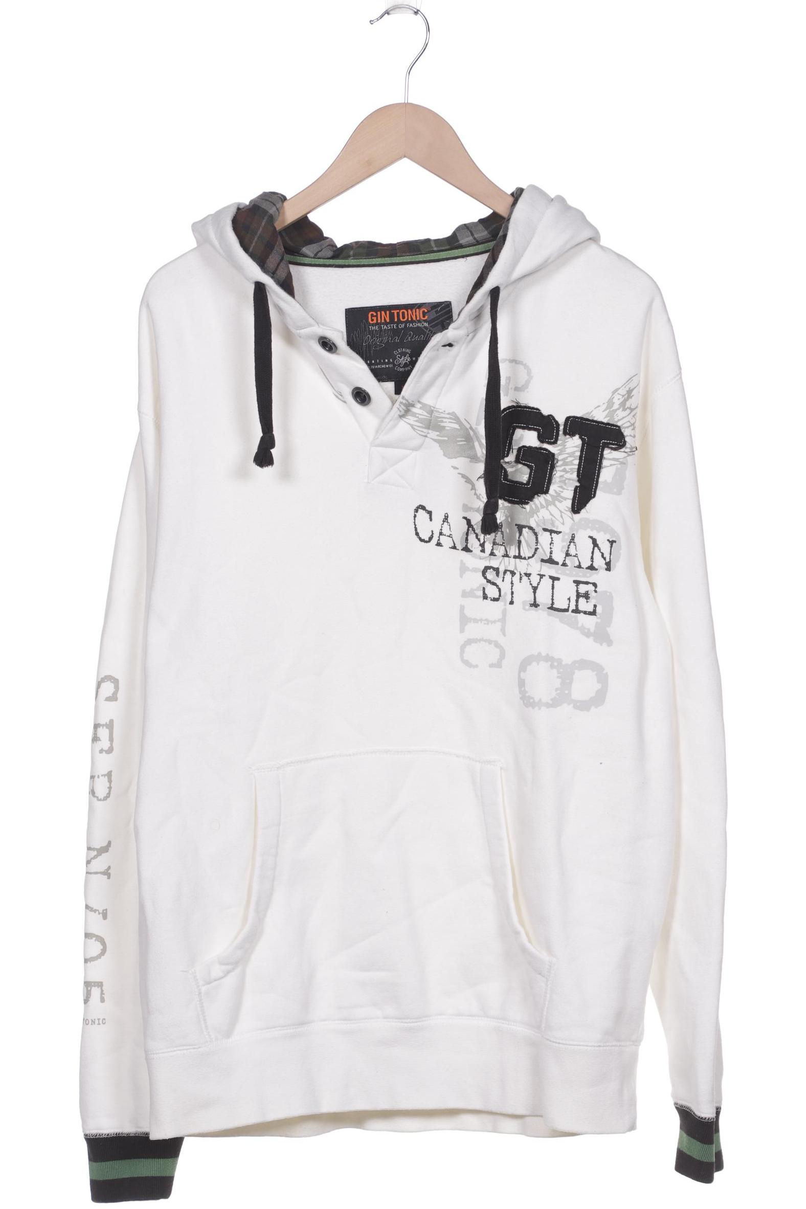

GIN TONIC Herren Kapuzenpullover, weiß