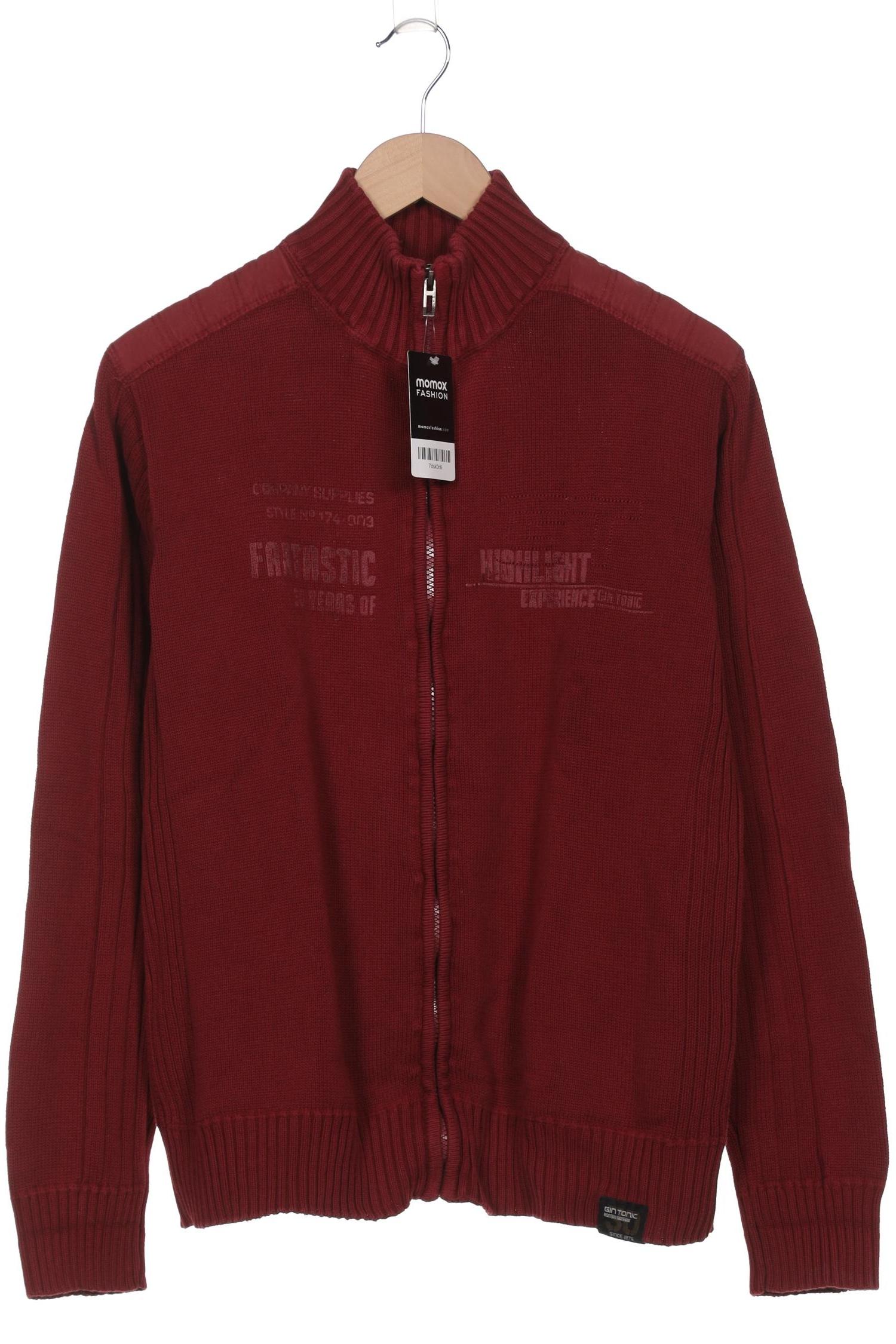 

GIN Tonic Herren Strickjacke, bordeaux, Gr. 48