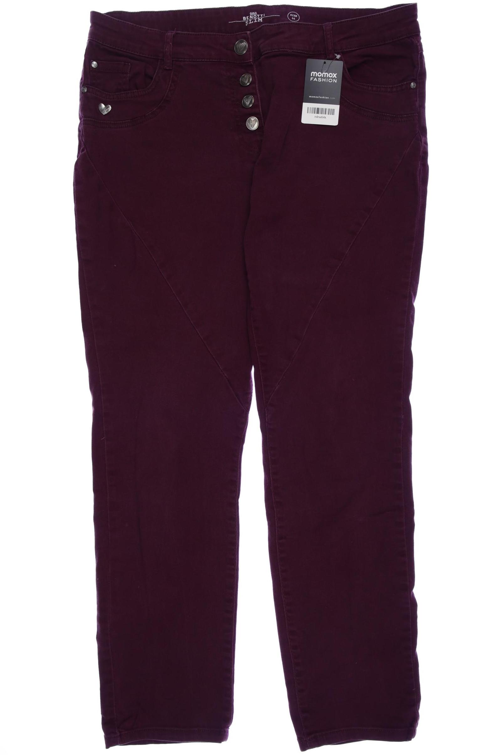

Gina Bacconi Damen Jeans, bordeaux, Gr. 44