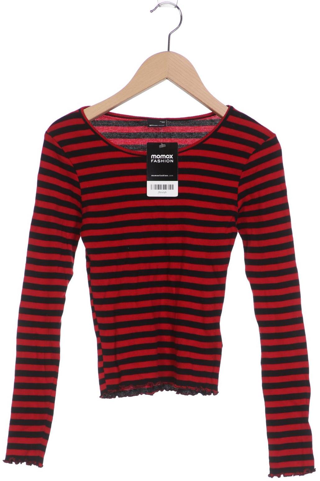 

Gina Tricot Damen Langarmshirt, rot, Gr. 34