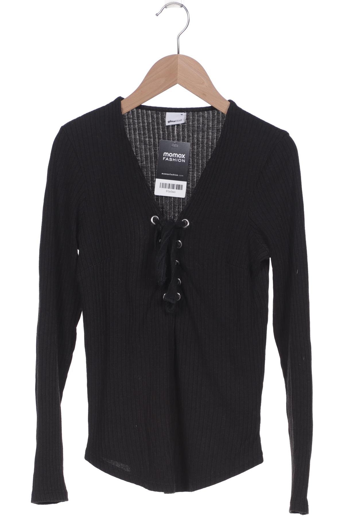 

Gina Tricot Damen Langarmshirt, schwarz, Gr. 38