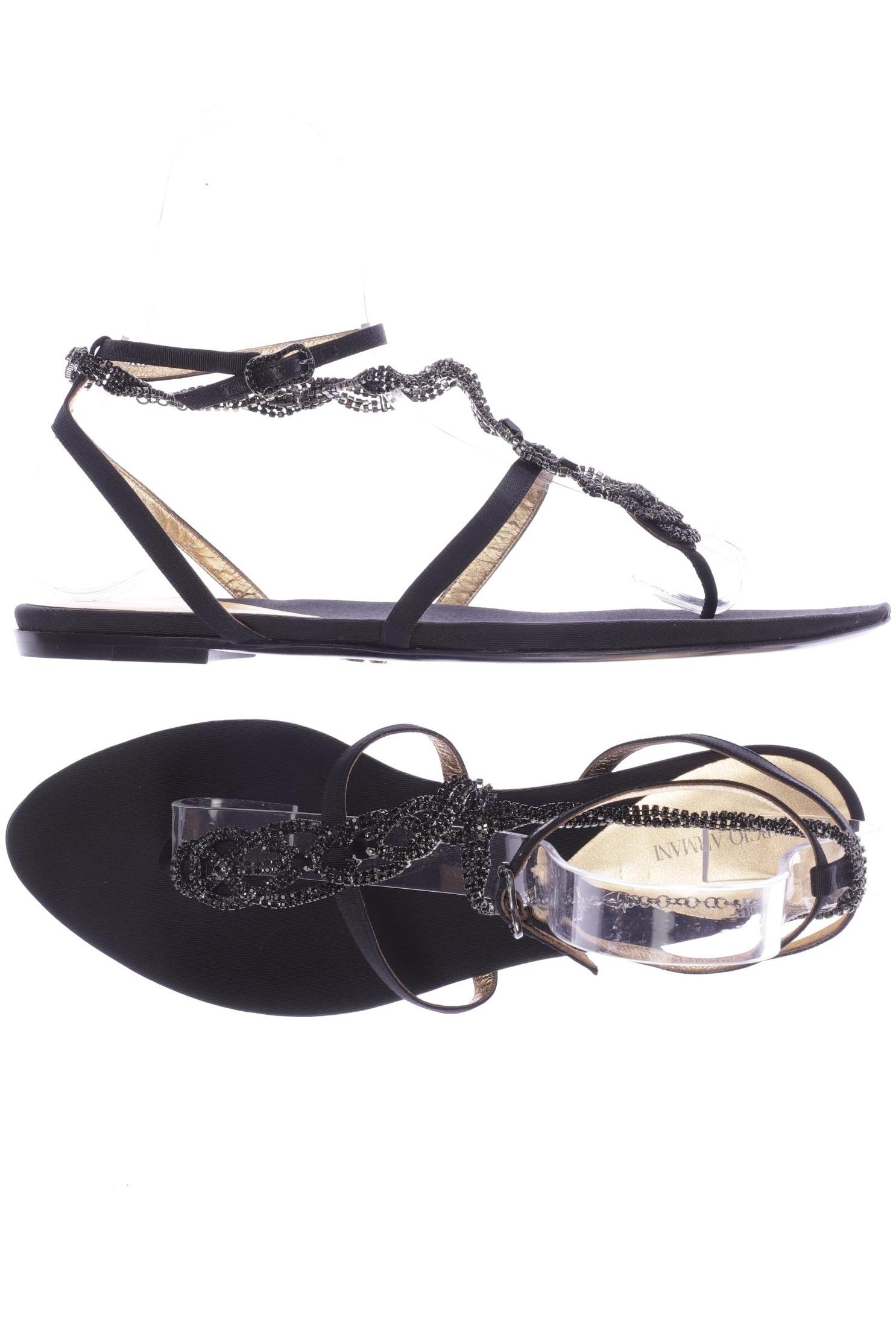 

Giorgio Armani Damen Sandale, schwarz