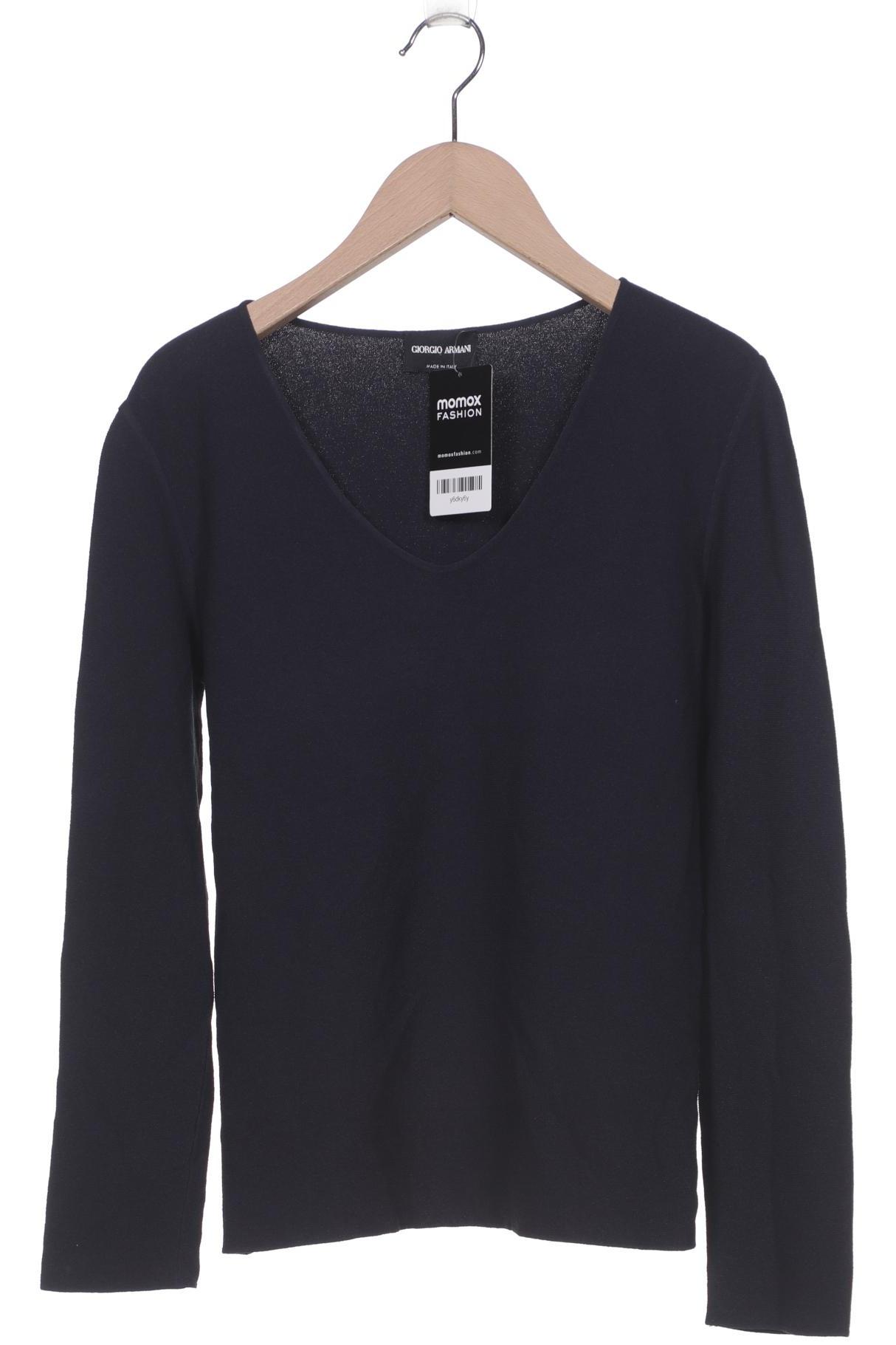 

Giorgio Armani Damen Langarmshirt, marineblau, Gr. 34
