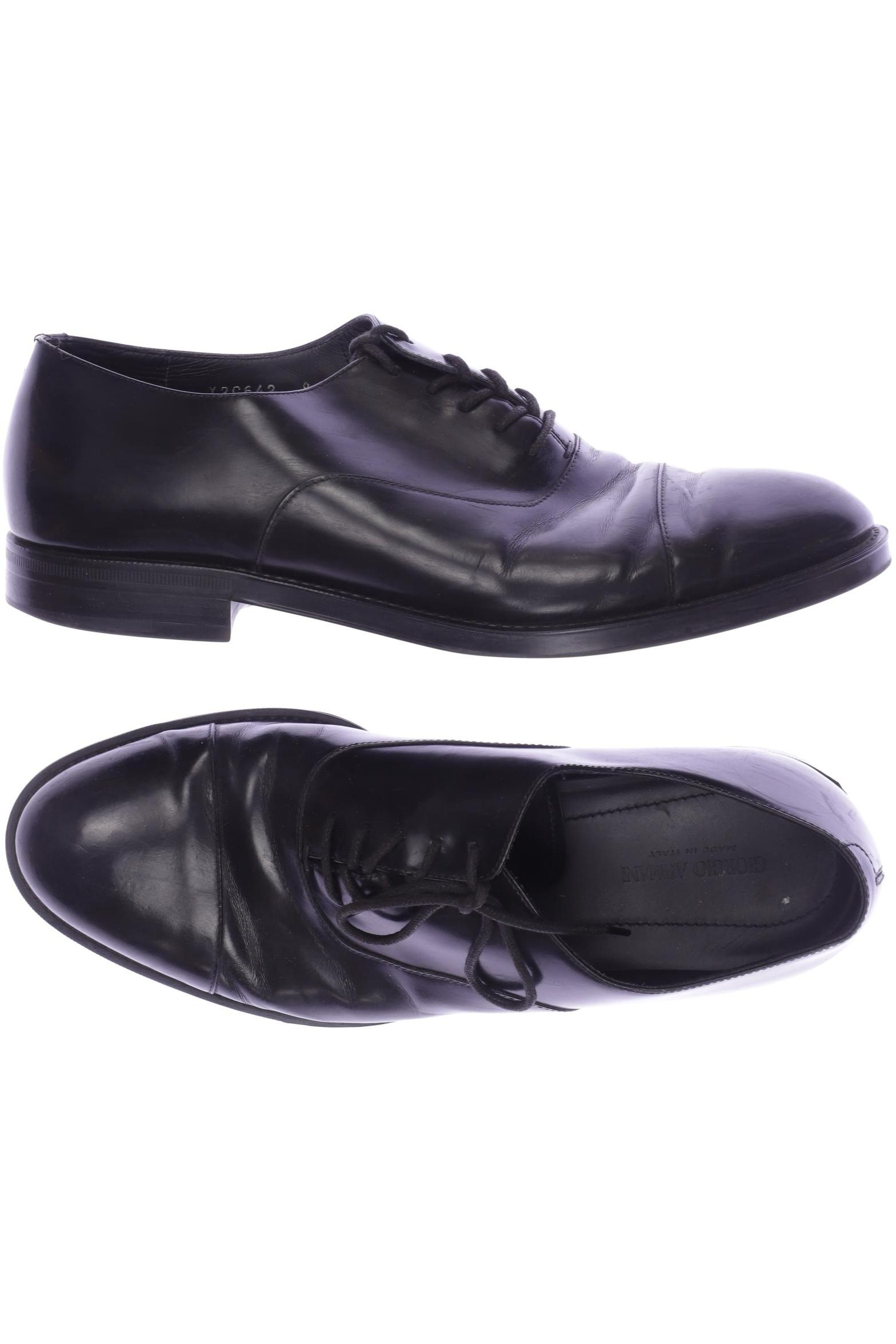 

Giorgio Armani Herren Halbschuh, schwarz, Gr. 8