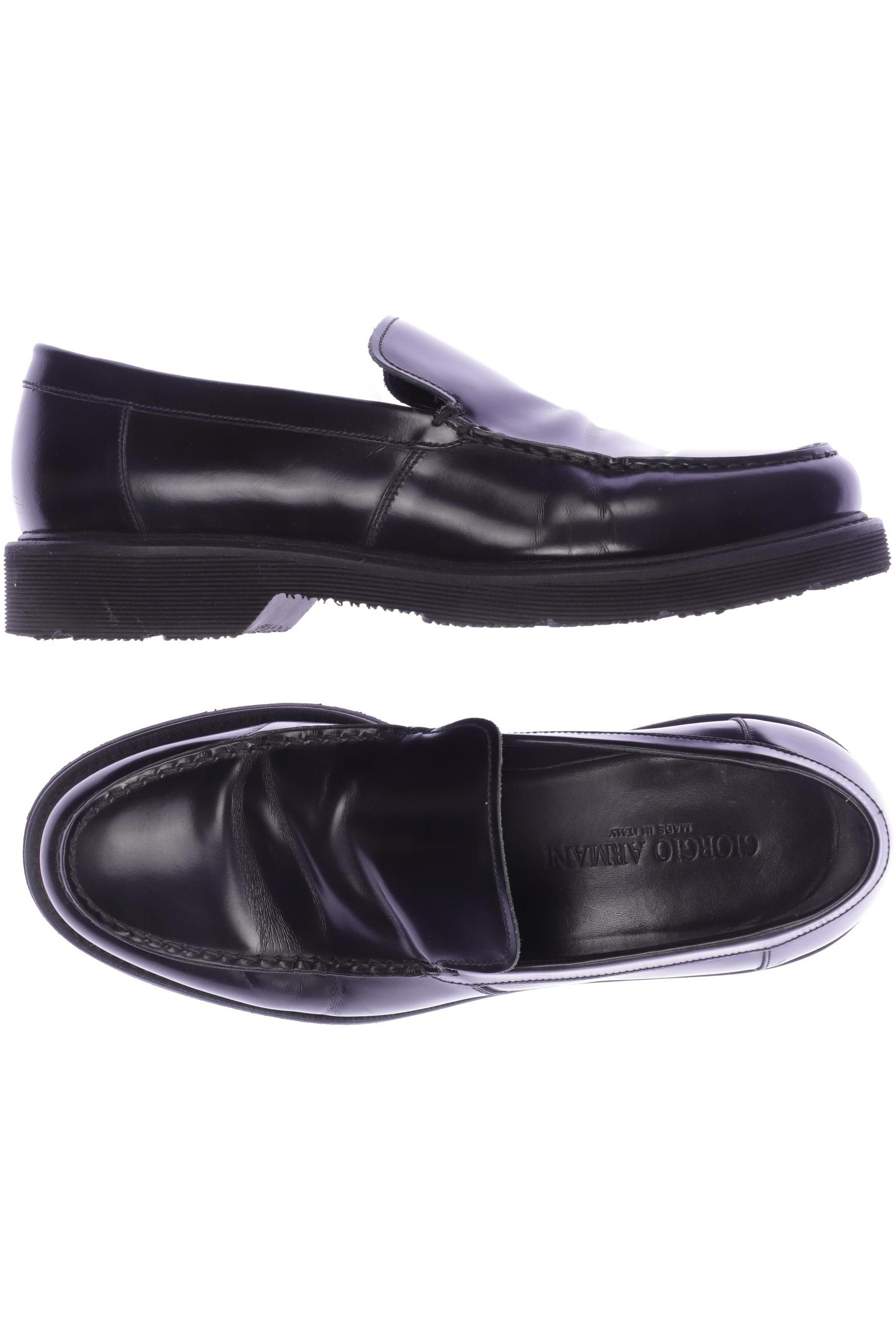 

Giorgio Armani Herren Halbschuh, schwarz, Gr. 6.5