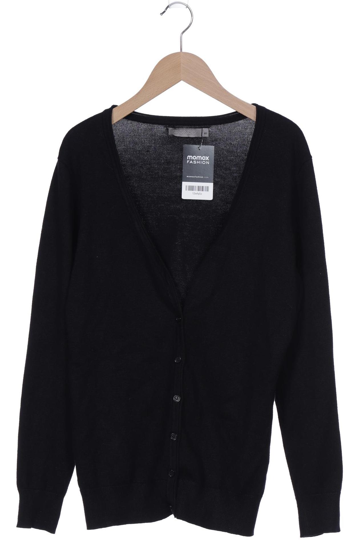 

Giorgio Brato Damen Strickjacke, schwarz, Gr. 40