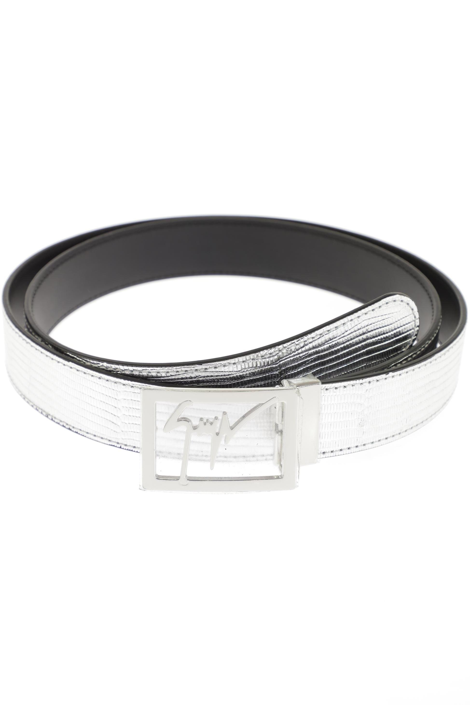 

Giuseppe Zanotti Herren Gürtel, silber, Gr. 115