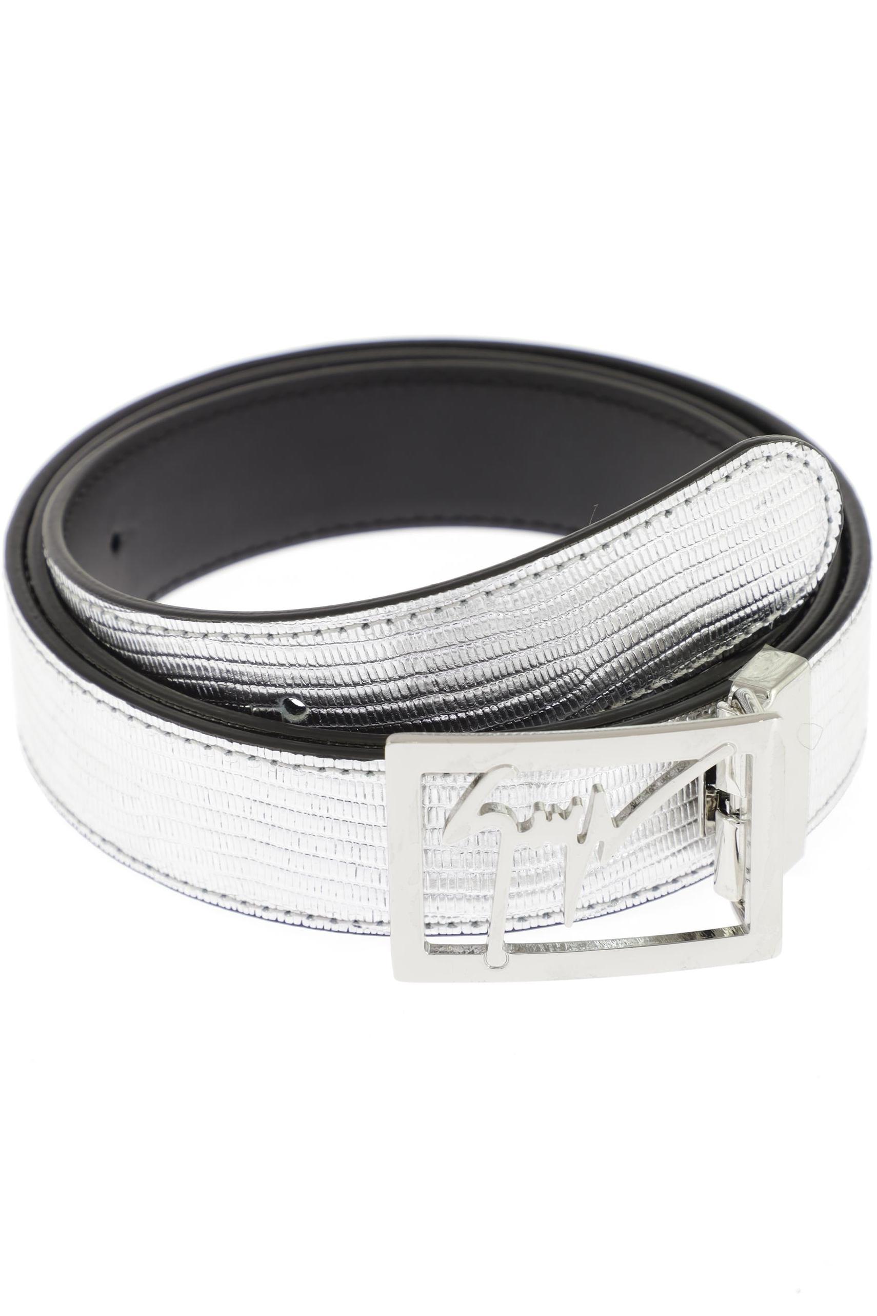 

Giuseppe Zanotti Herren Gürtel, silber, Gr. 115