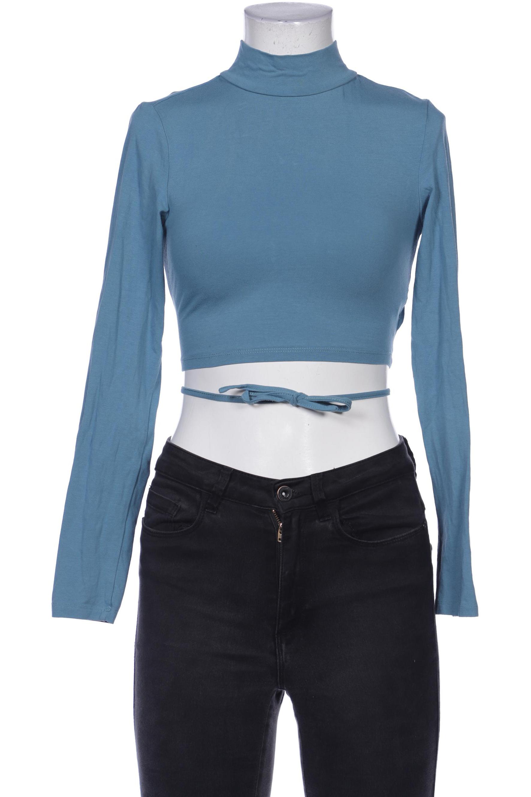 

Glamorous Damen Langarmshirt, blau, Gr. 34