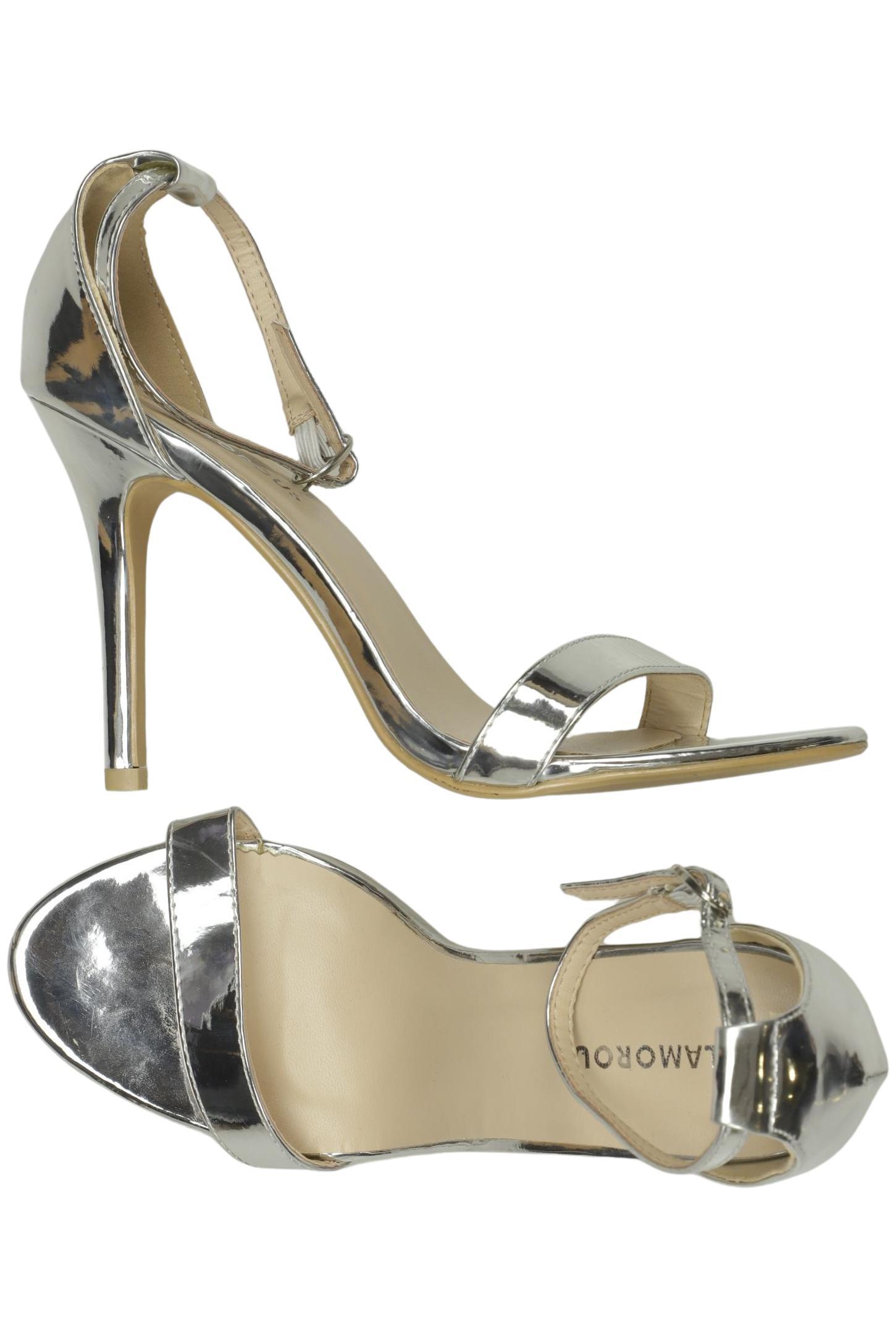 

Glamorous Damen Sandale, silber, Gr. 5