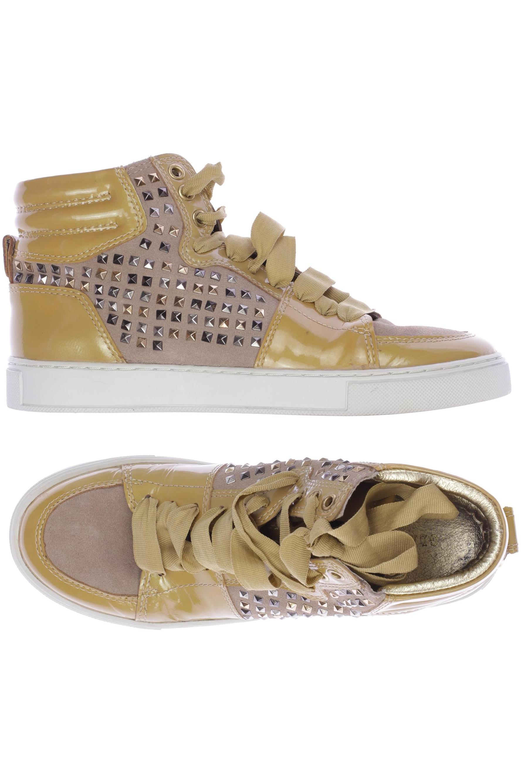 

Glamorous Damen Stiefelette, gold, Gr. 38