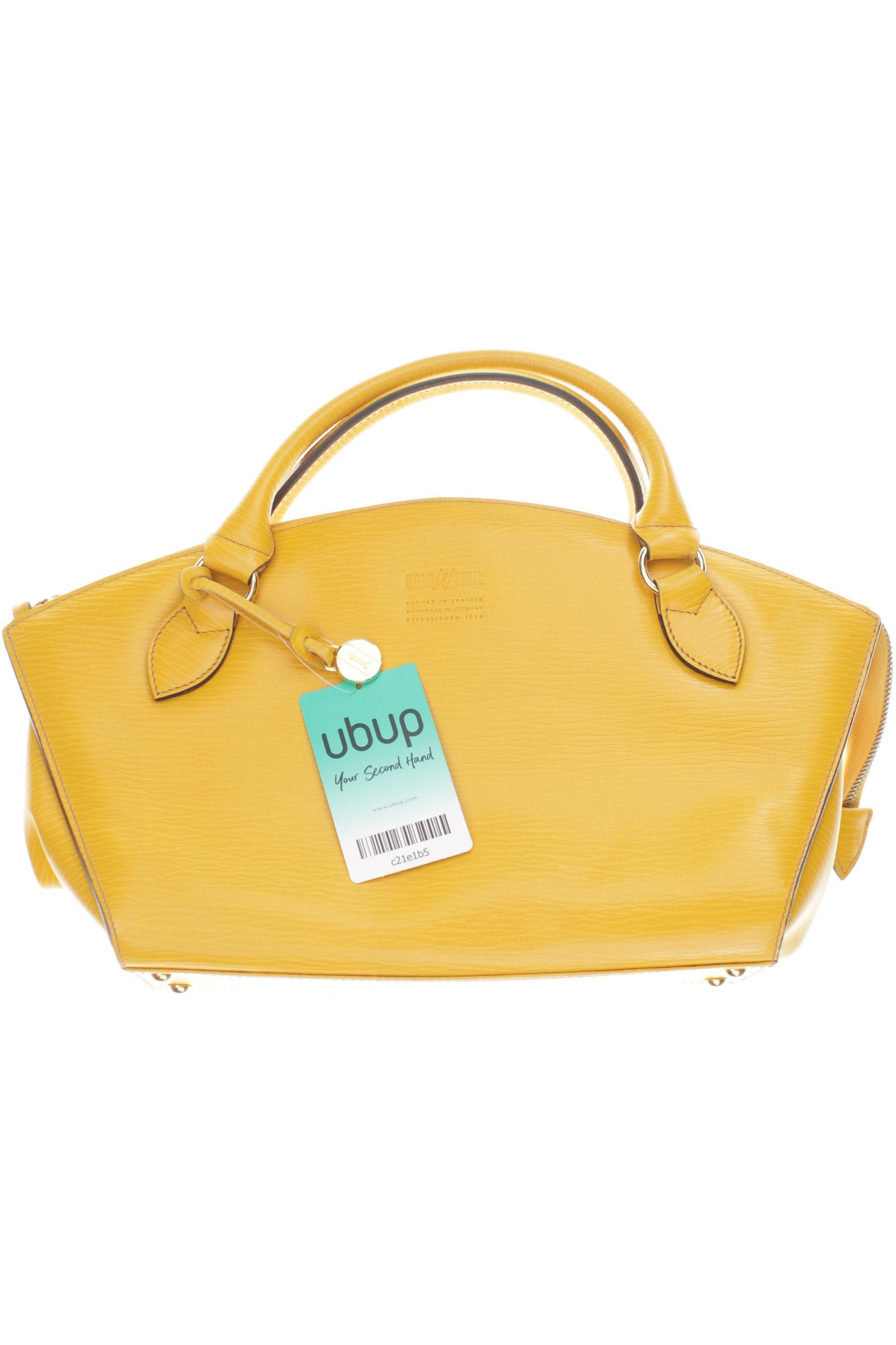 

Goldpfeil Damen Handtasche, gelb, Gr.