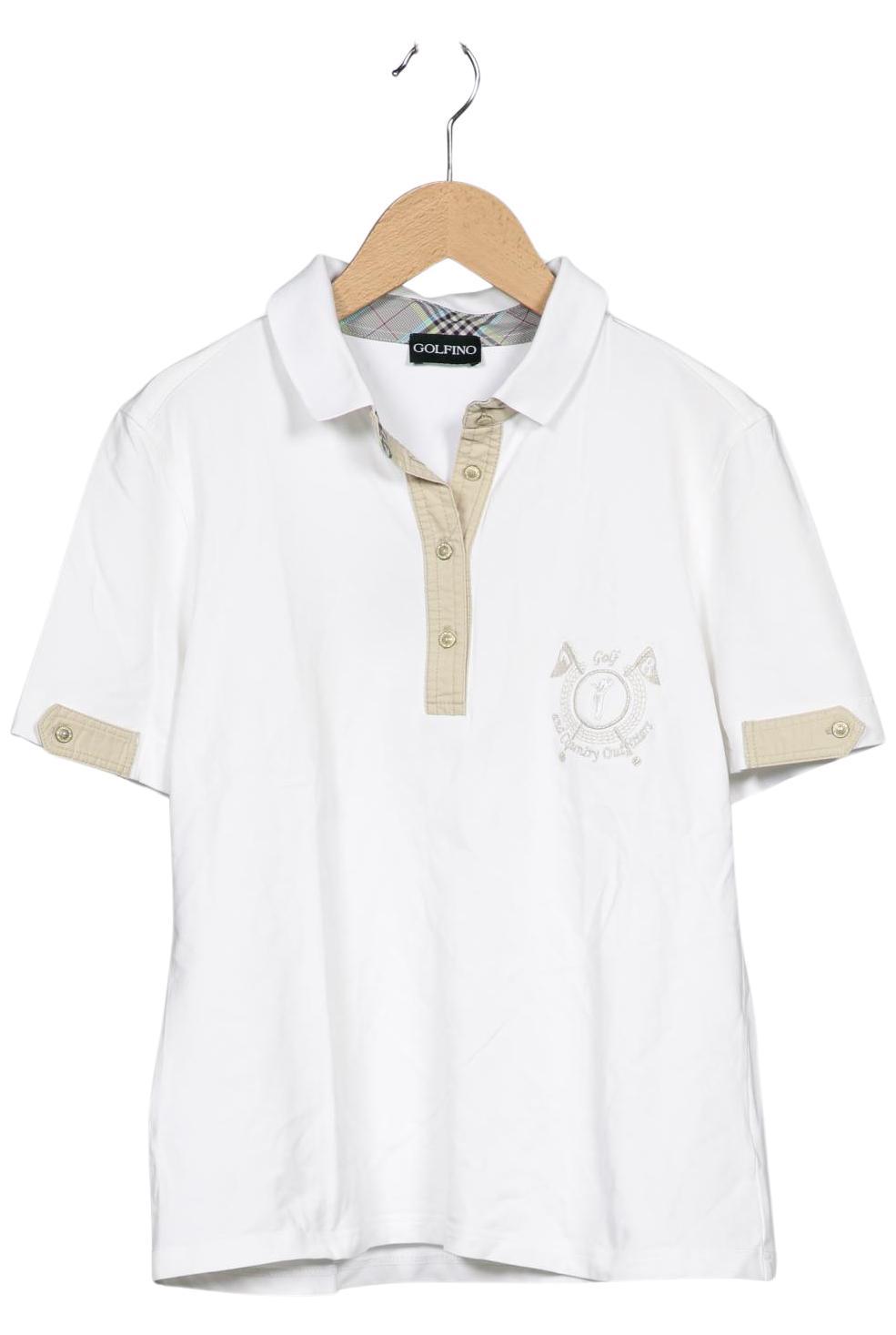 

Golfino Damen Poloshirt, weiß, Gr. 42