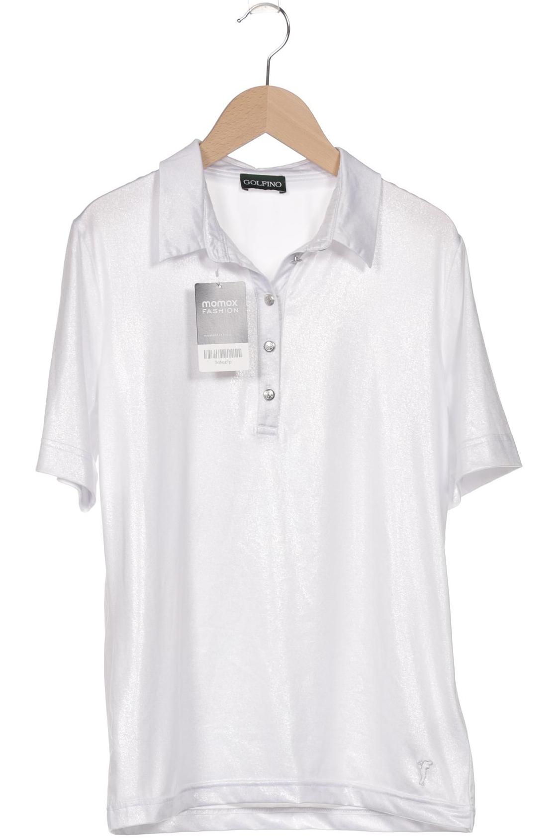 Thumbnail - Golfino Damen Poloshirt, silber, Gr. 38