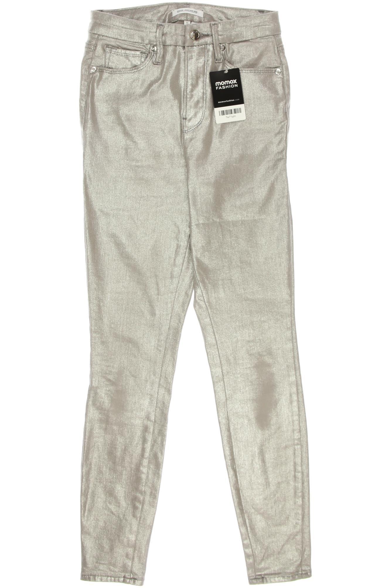 

Good American Damen Jeans, silber