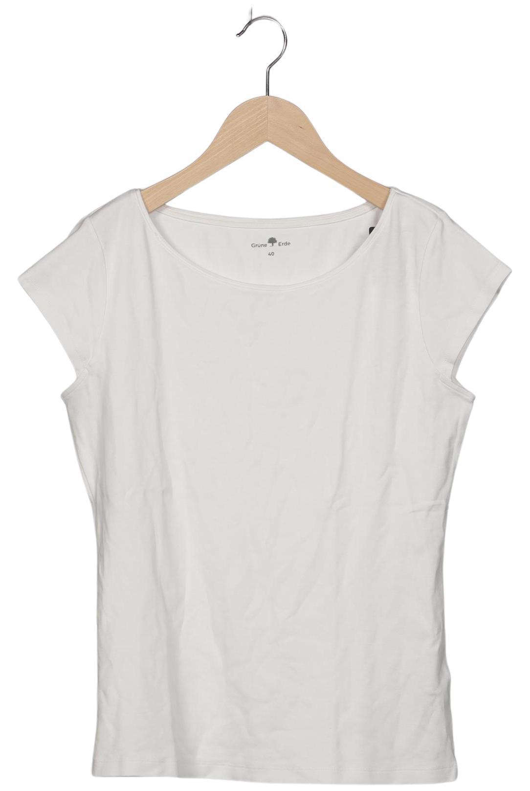 

Grüne Erde Damen T-Shirt, weiß, Gr. 40