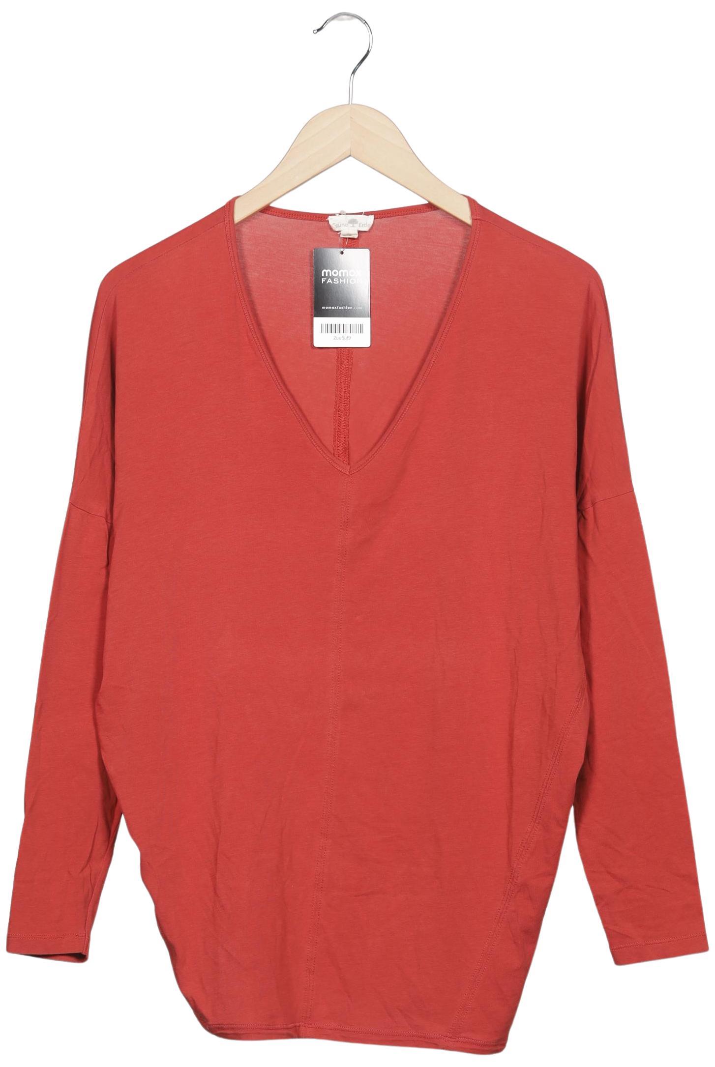 

Grüne Erde Damen Langarmshirt, rot, Gr. 38