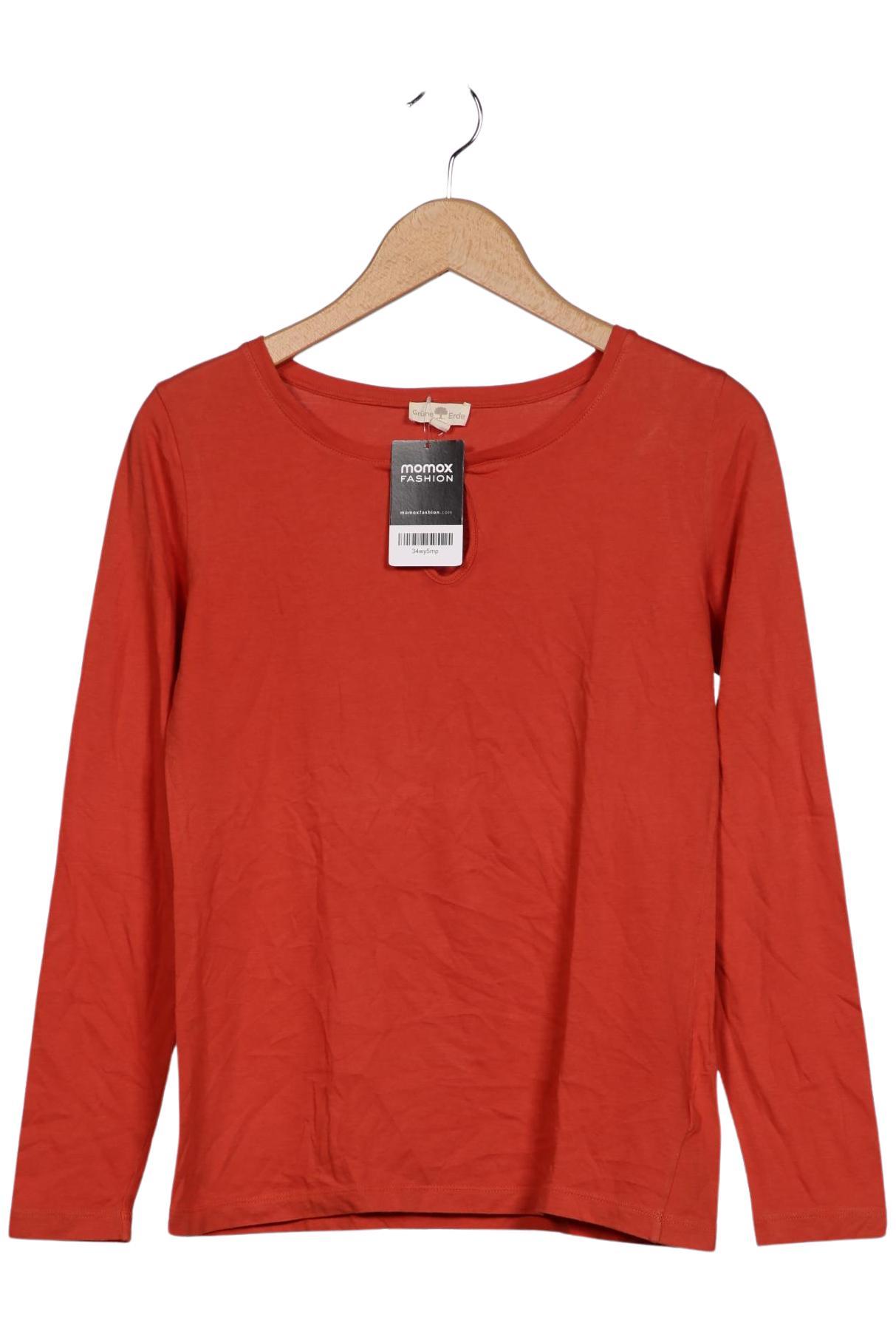 

Grüne Erde Damen Langarmshirt, rot, Gr. 34