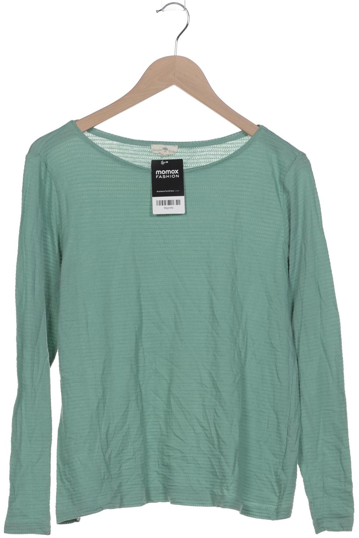 Thumbnail - Grüne Erde Damen Langarmshirt, türkis, Gr. 40