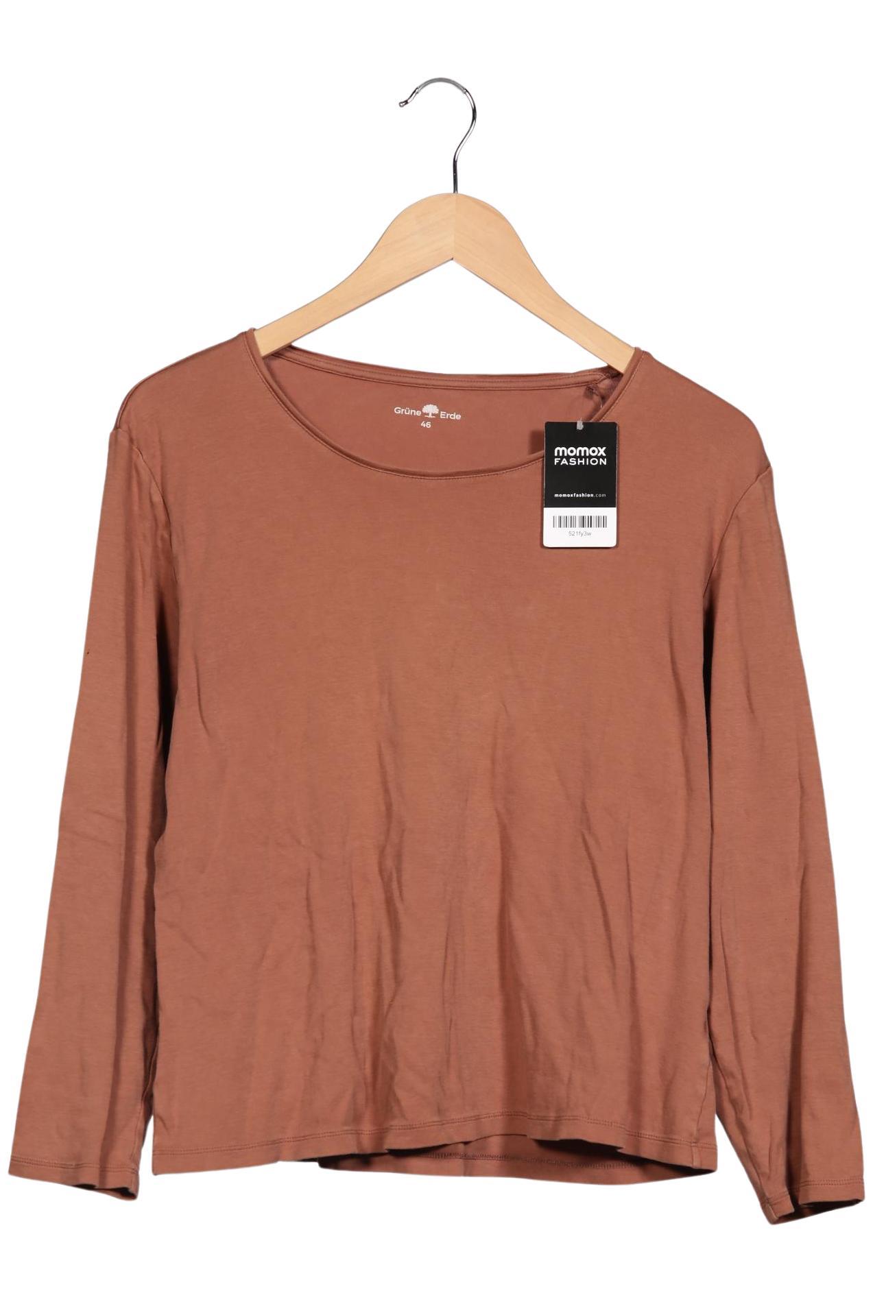 

Grüne Erde Damen Langarmshirt, braun, Gr. 46