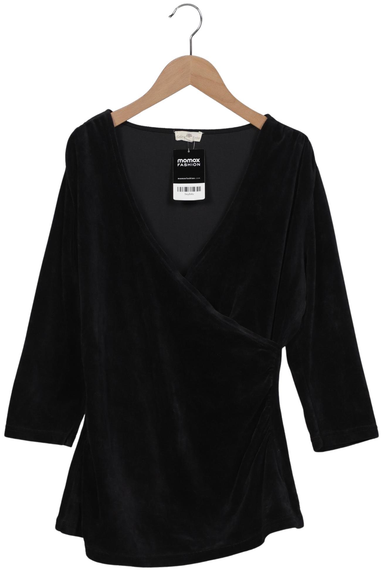 

Grüne Erde Damen Langarmshirt, schwarz, Gr. 38