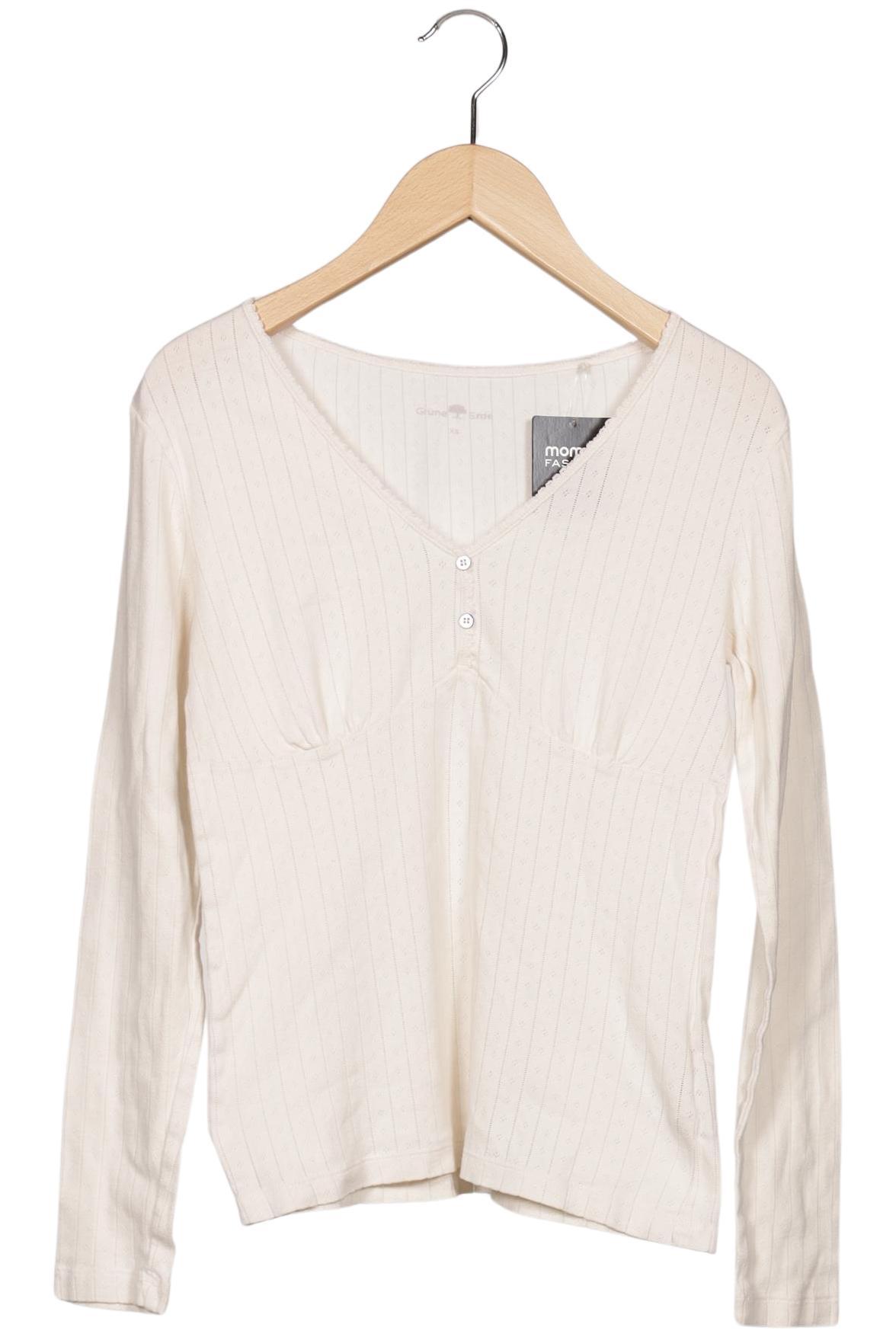 

Grüne Erde Damen Langarmshirt, cremeweiß, Gr. 34