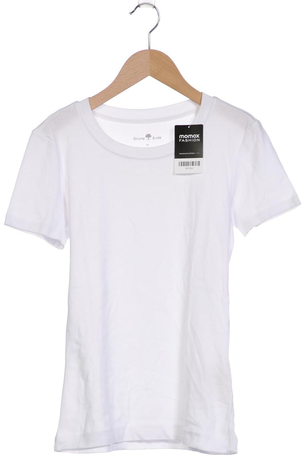 

Grüne Erde Damen T-Shirt, weiß, Gr. 34