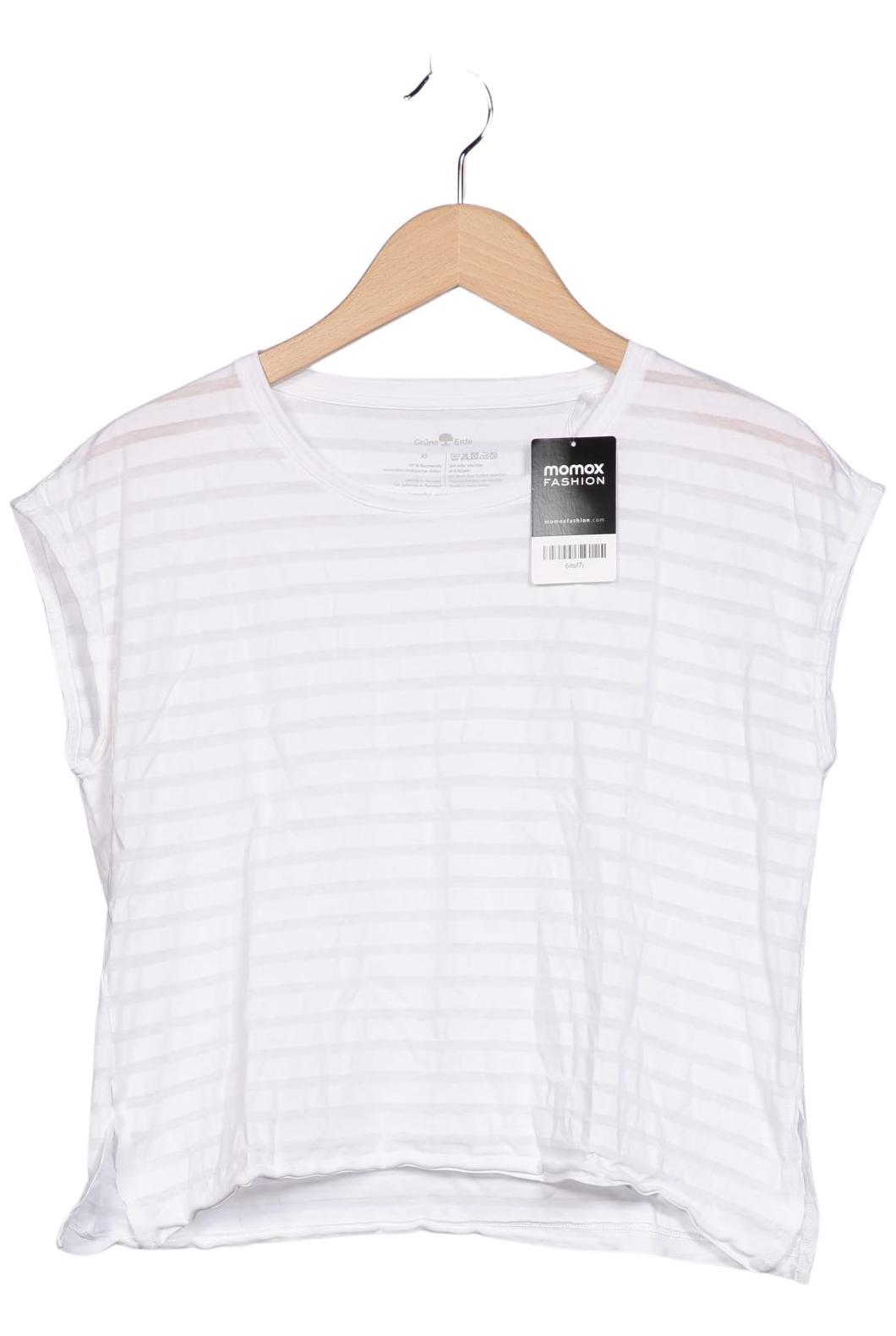 

Grüne Erde Damen T-Shirt, weiß, Gr. 34