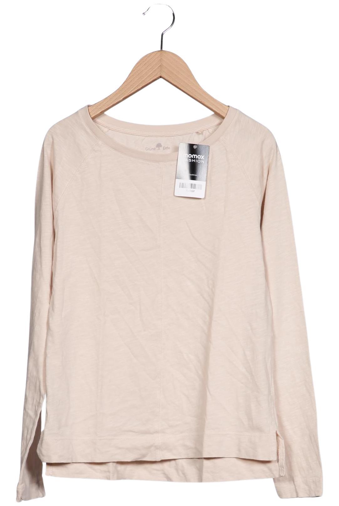 

Grüne Erde Damen Langarmshirt, beige, Gr. 34