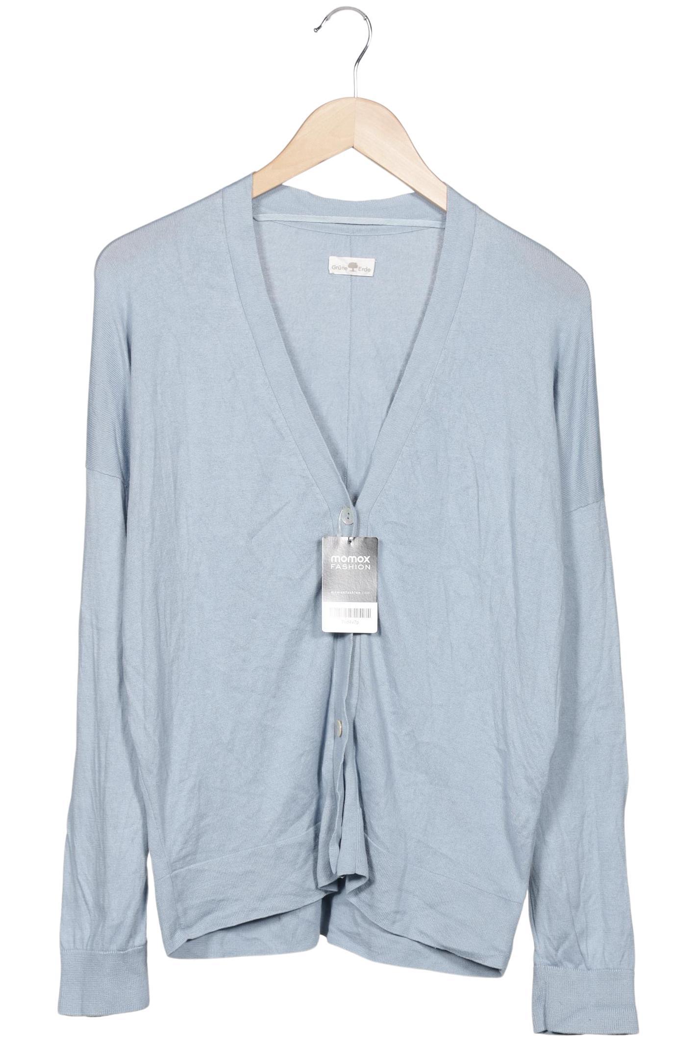 

Grüne Erde Damen Strickjacke, hellblau, Gr. 38